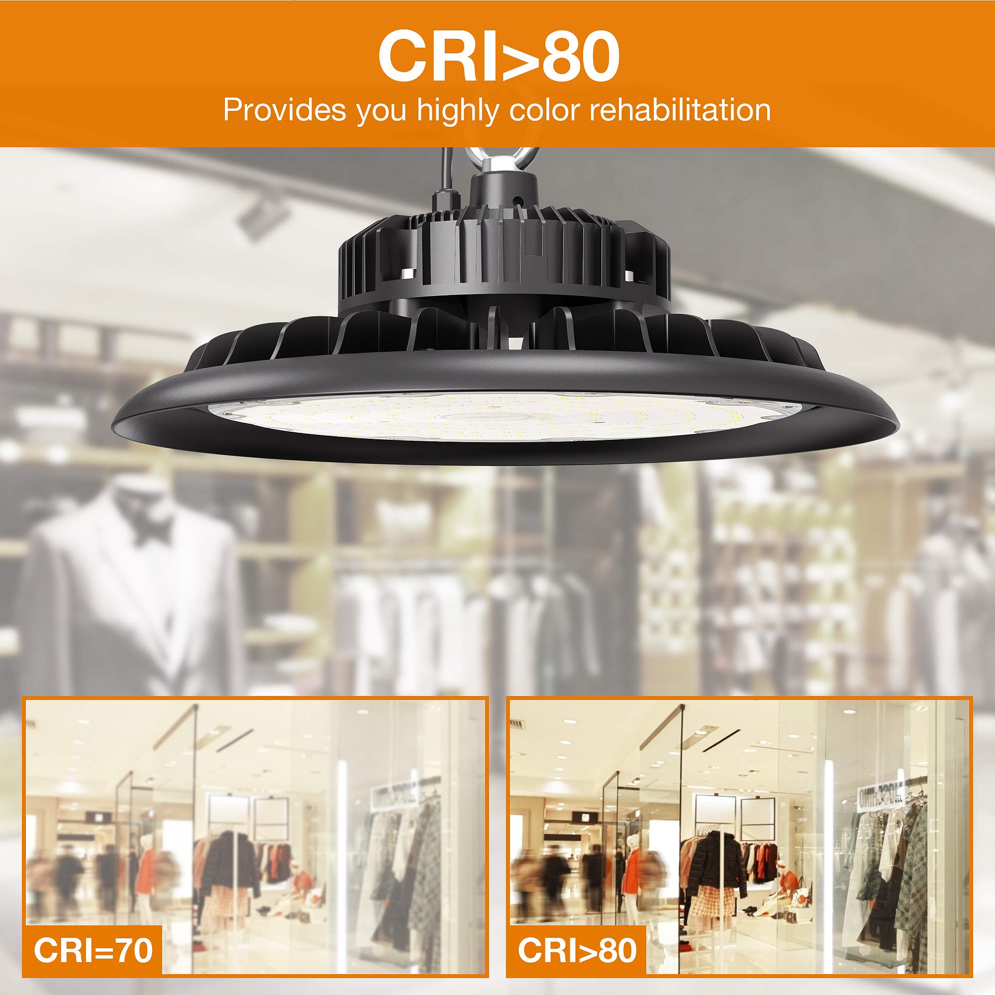 SHINEWOO UFO LED High Bay Light 150W 21000lm 5000K Metal Black VC-UFO 150_2