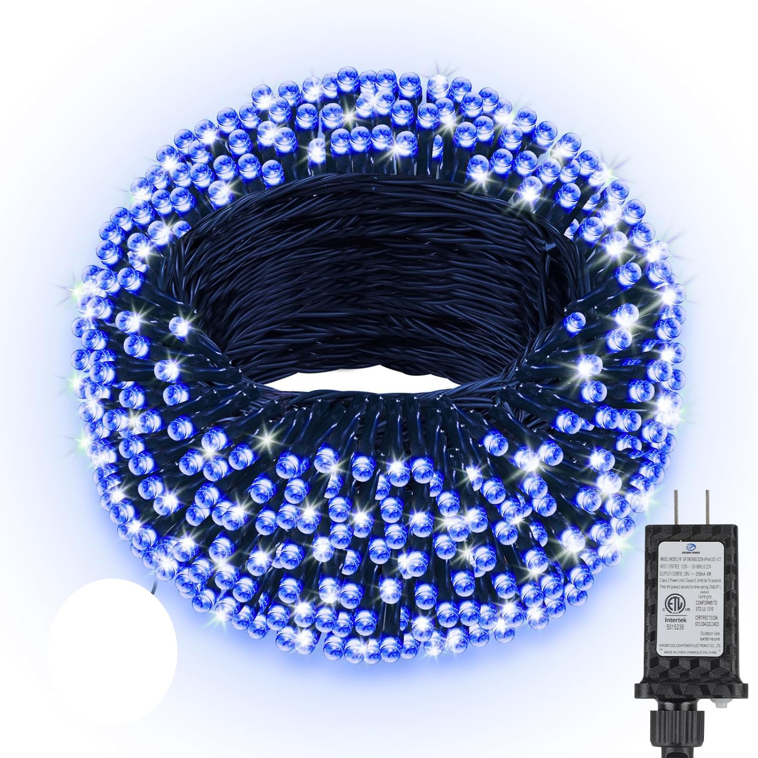 264FT 800 LED Christmas Lights with Timer, Twinkle Fairy Lights String with 8 Flashing Modes String Lights for Indoor Bedroom Ou