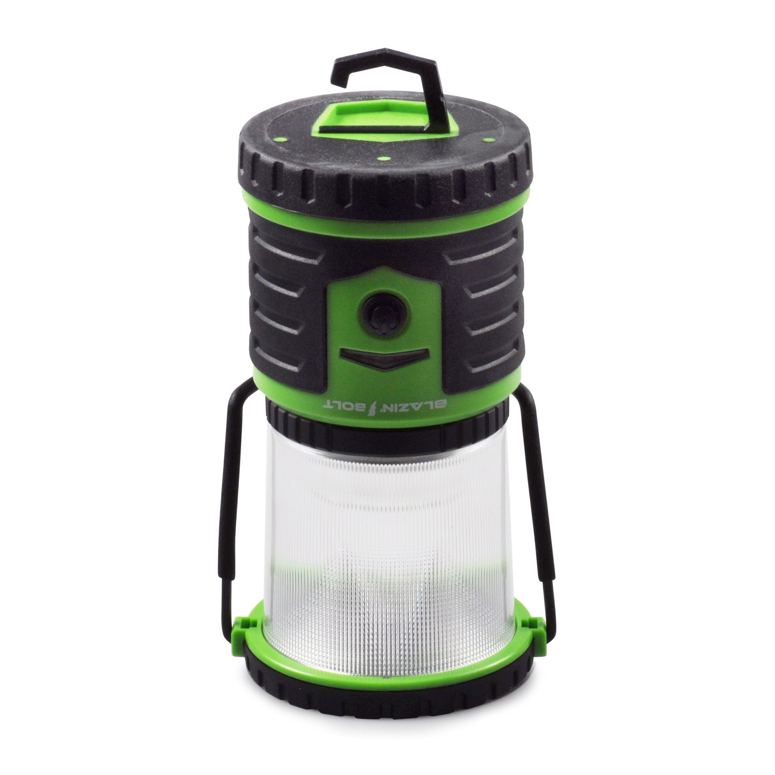 Blazin Bolt Rugged USB Rechargeable Lantern - 6000mAh Power Bank, 400 Lumen, 6 Modes, Green, Model 7B-LJ3J-4HTO