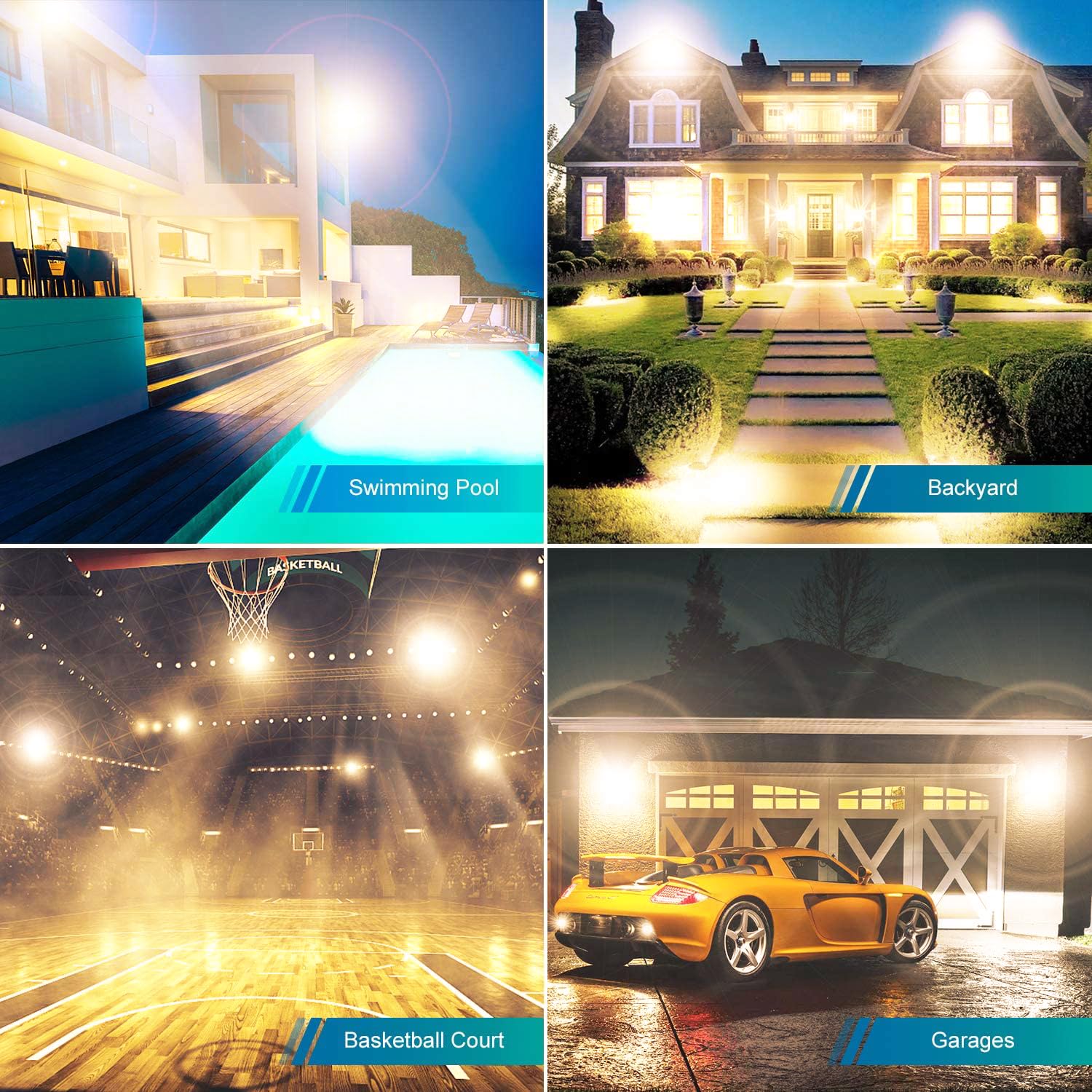 JURDXLED 2Pack LED Corn Light Bulb 9000 Lumen 3000K Warm Yellow E26/E39 Base for Garage, Warehouse, Outdoor, Indoor