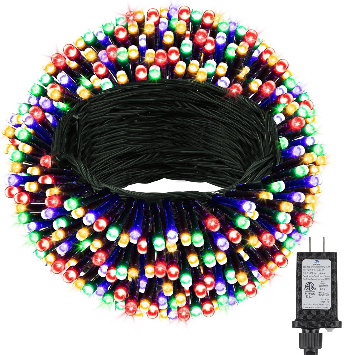 MGYIF 264ft 800 LED Christmas Tree String Lights Outdoor Fairy Lights Plug in, Expandable Green Wire Clear Bulbs Mini Lights 8 M