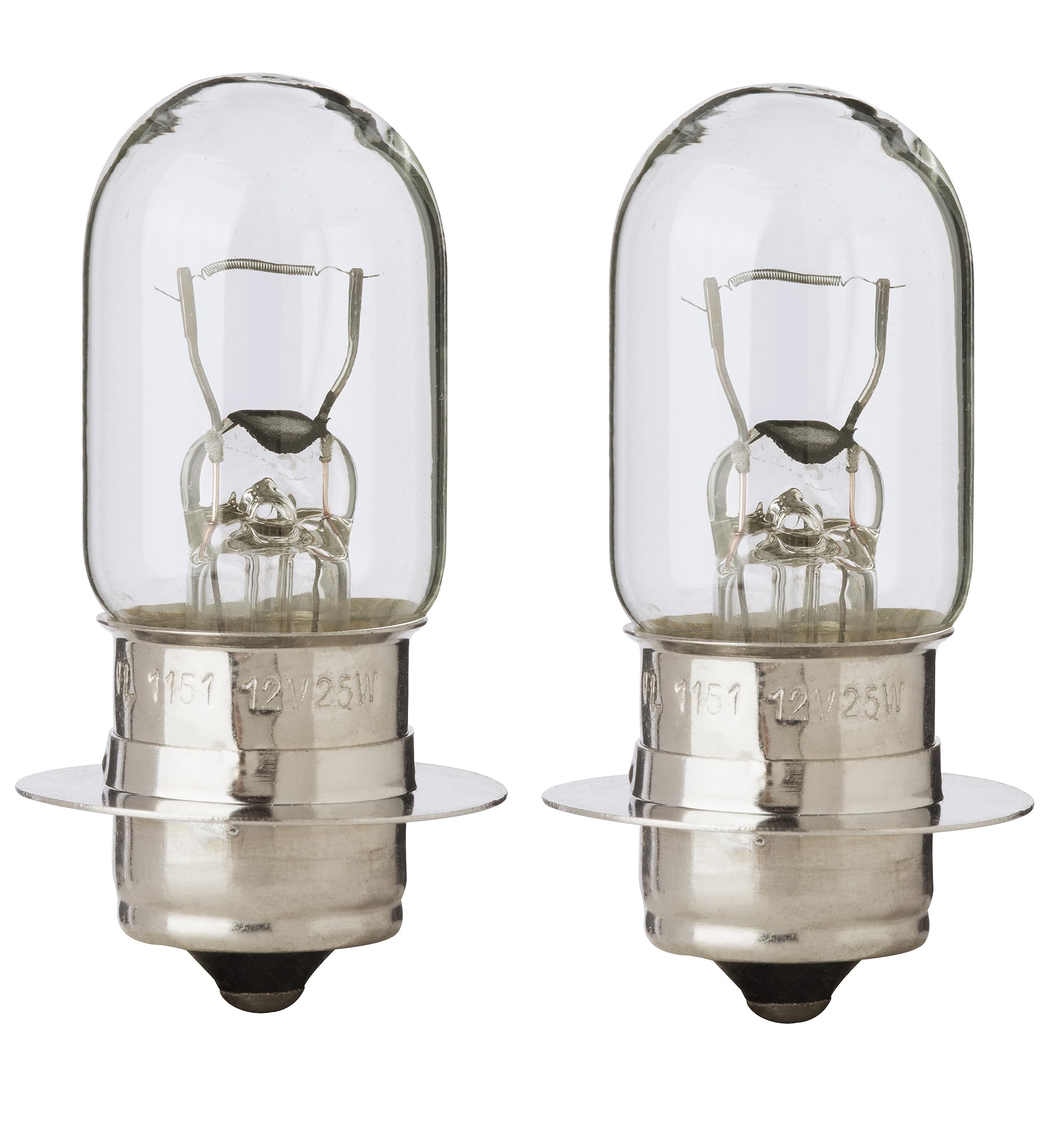 Flosser 1151 Headlight Bulbs Replacement for Scooter ATV UTV, 25W, Made in Germany, Pack of 2