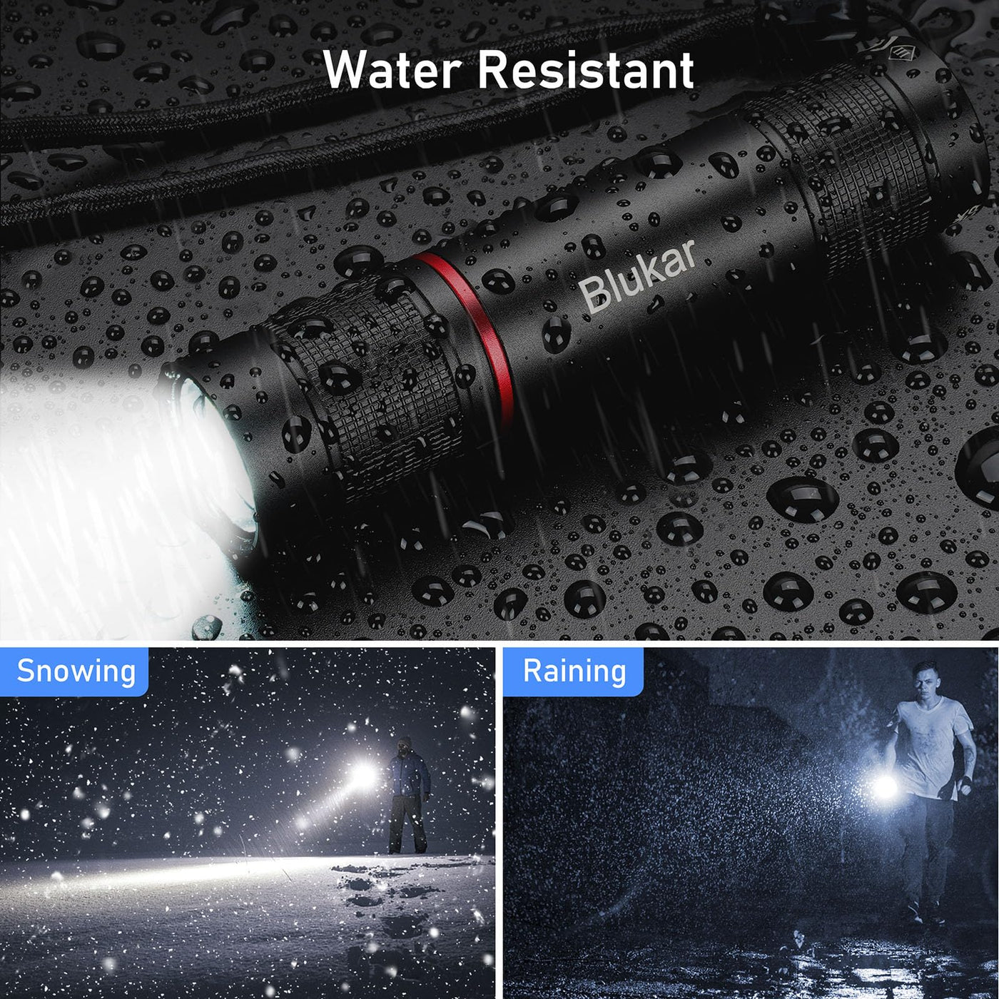 blukar flashlight rechargeable Blukar 2000L Tactical Flashlight