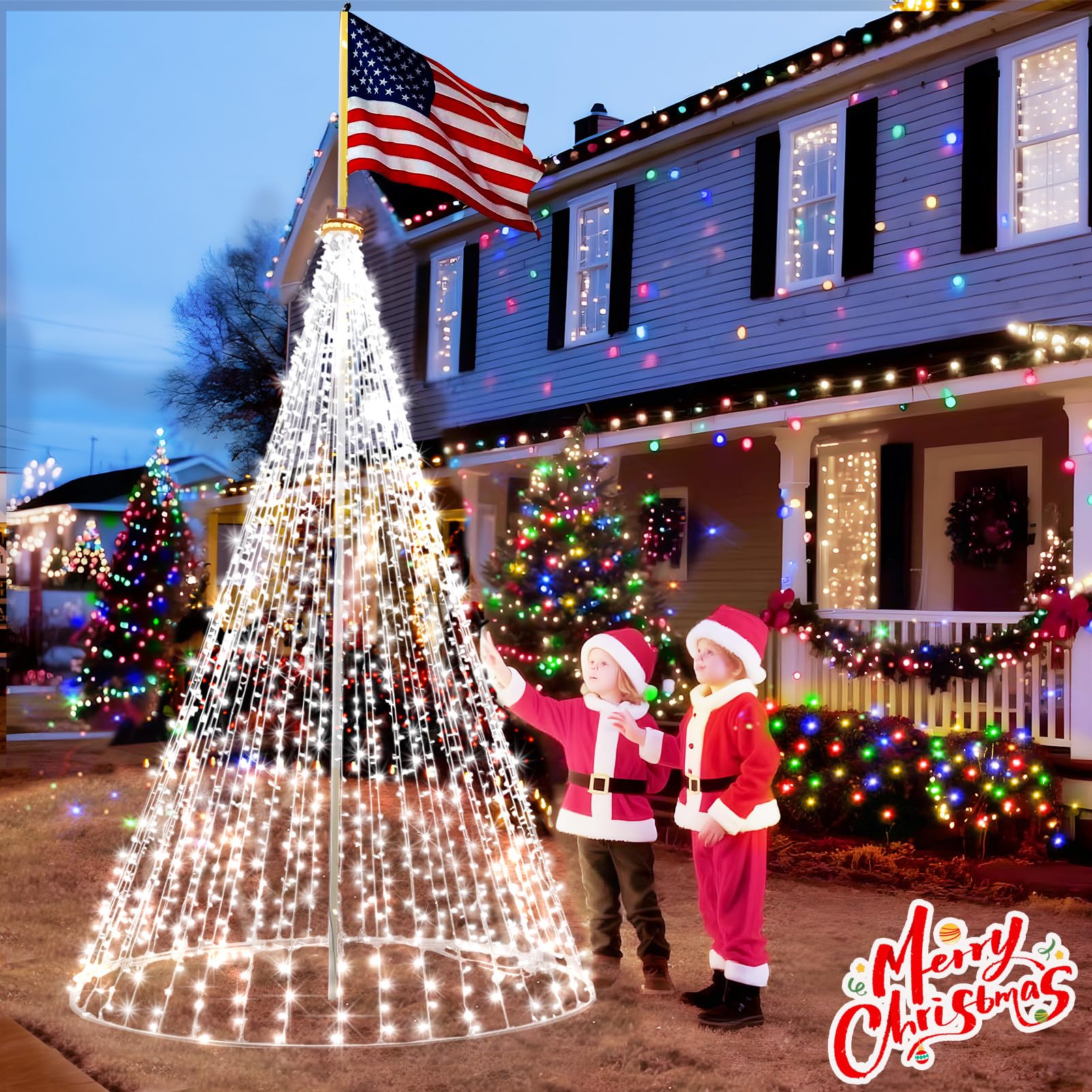 KNONEW 403ft 1000 LED String Lights - Waterproof Cool White Fairy Lights with 8 Modes & Timer for Outdoor Christmas, Weddings, and Parties