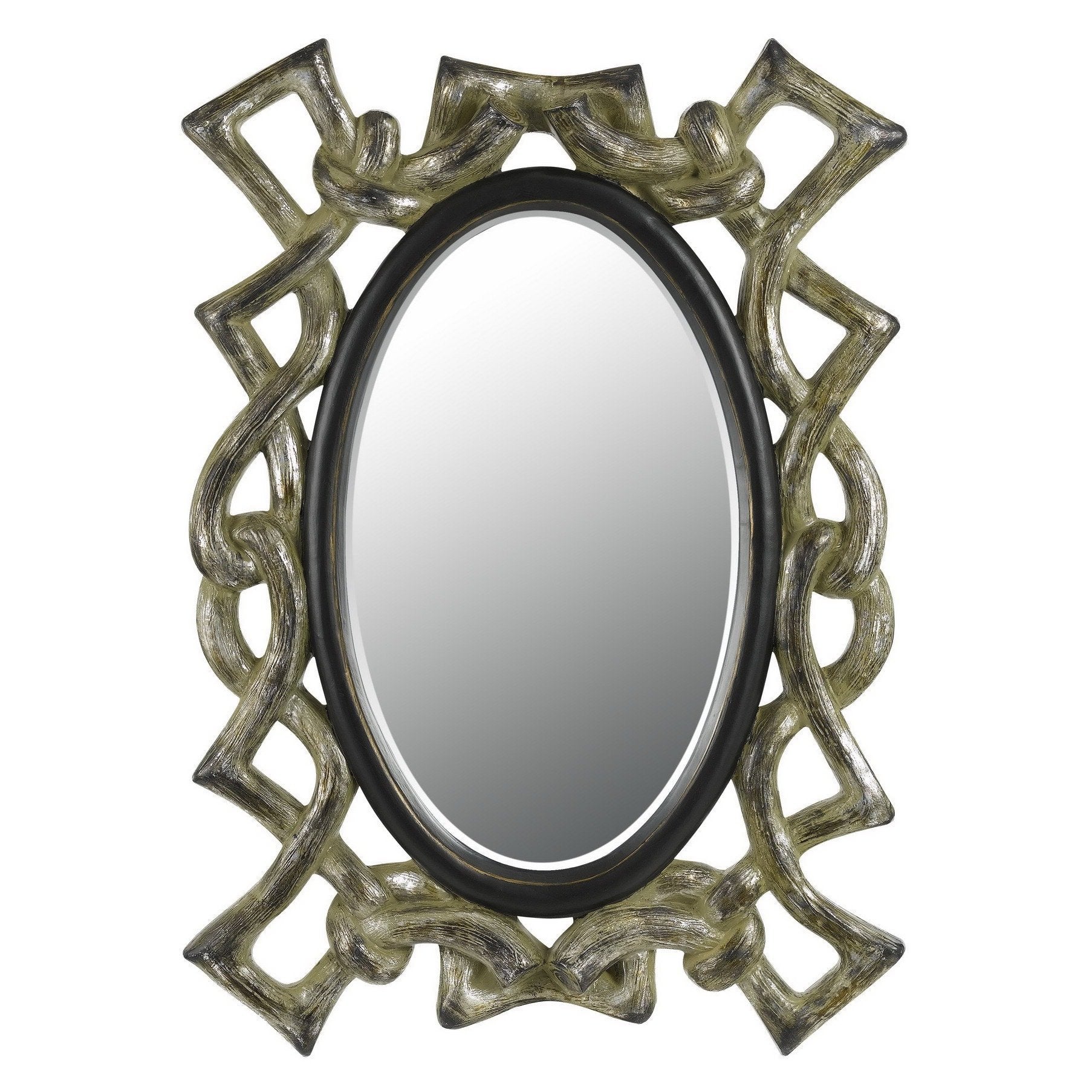 Cal Traditional Mirror WA-2156MIR, Metal, 25 x 36 x 36, Bronze/Dark Finish