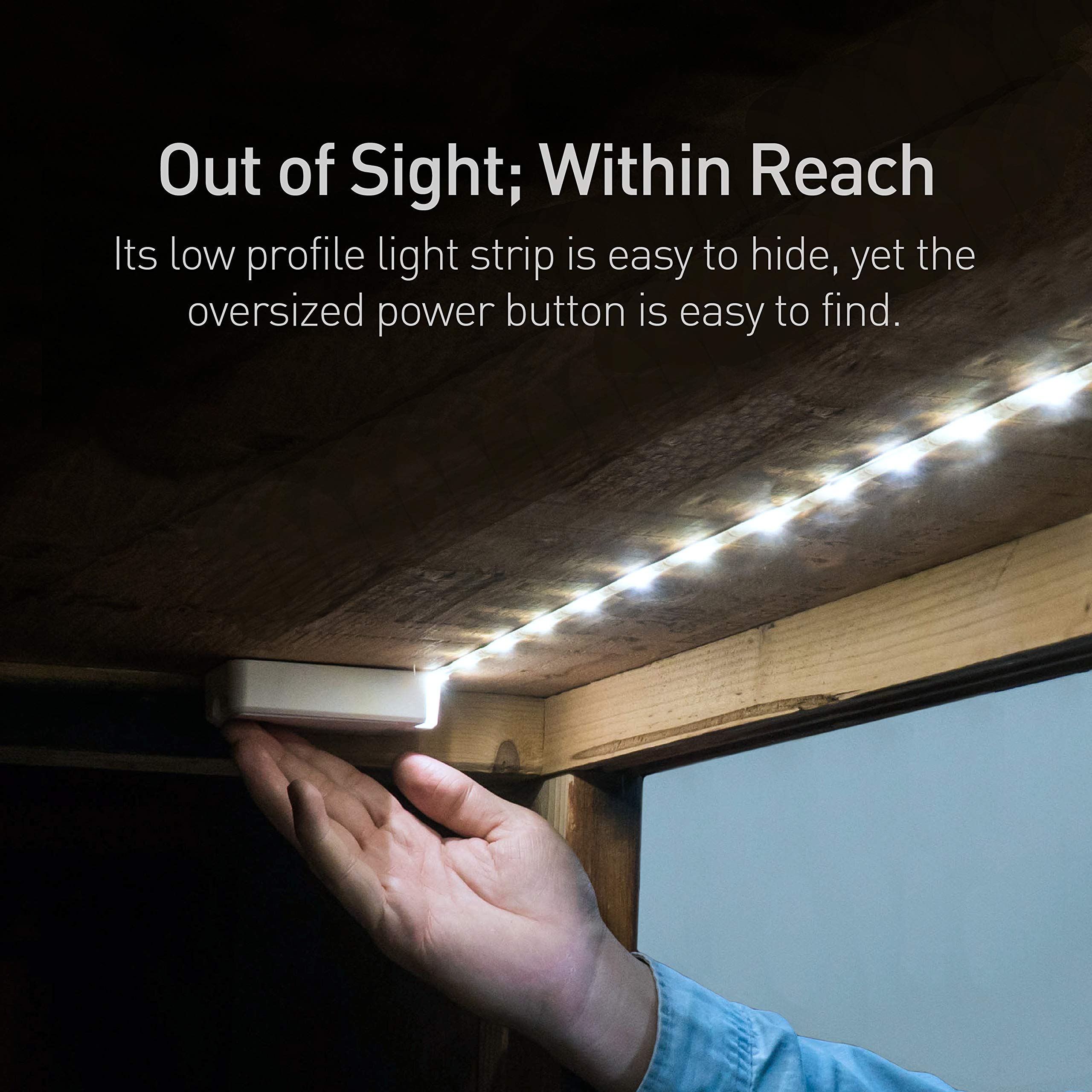 Power Practical Luminoodle Click LED Light Strip - Daylight White, 1-Pack for Cabinets & Shelves