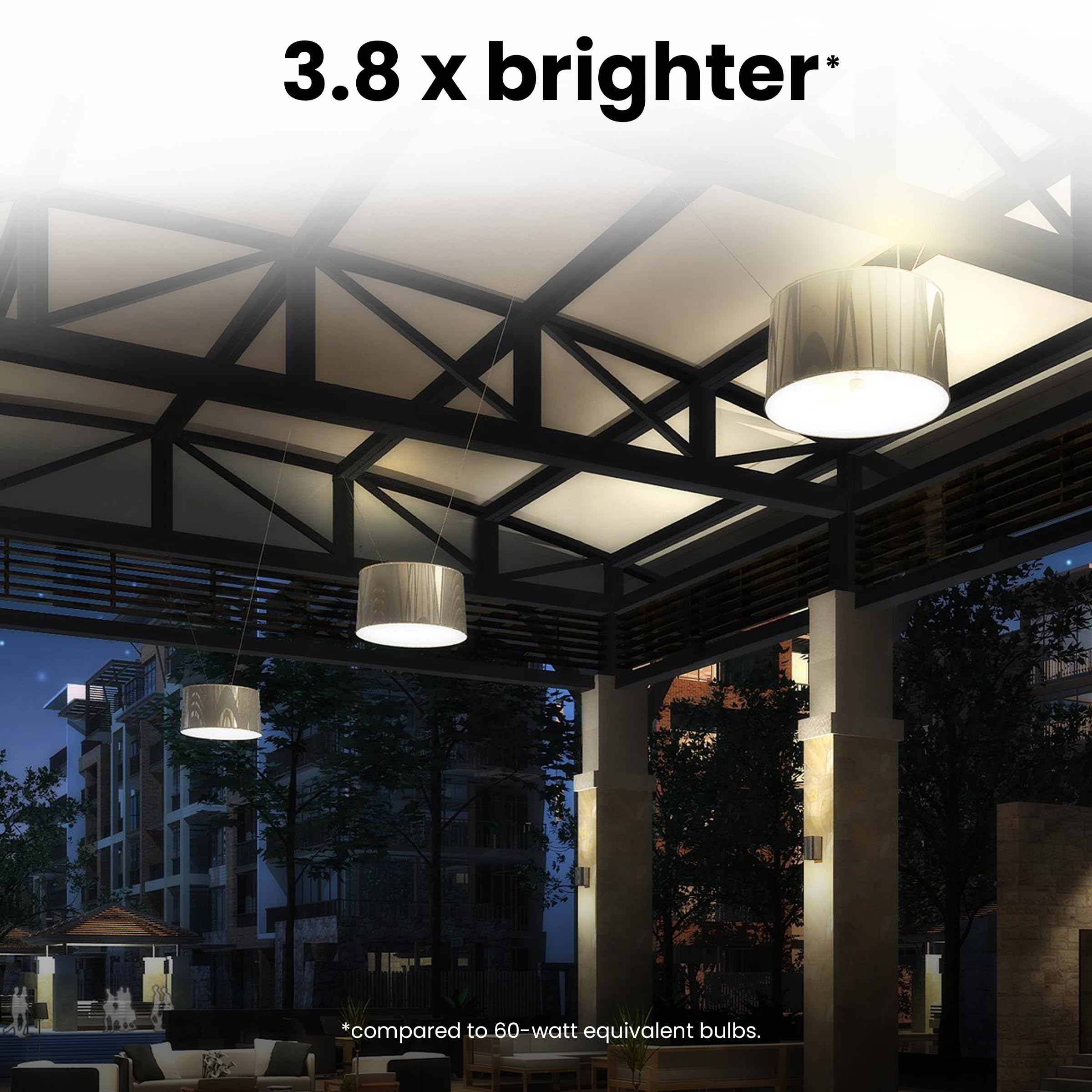 Feit Electric A21 LED Light Bulb, 200W Equivalent, 3050 Lumens, E26 Base, 3000k Bright White, OM200/830/LED, Damp Rated