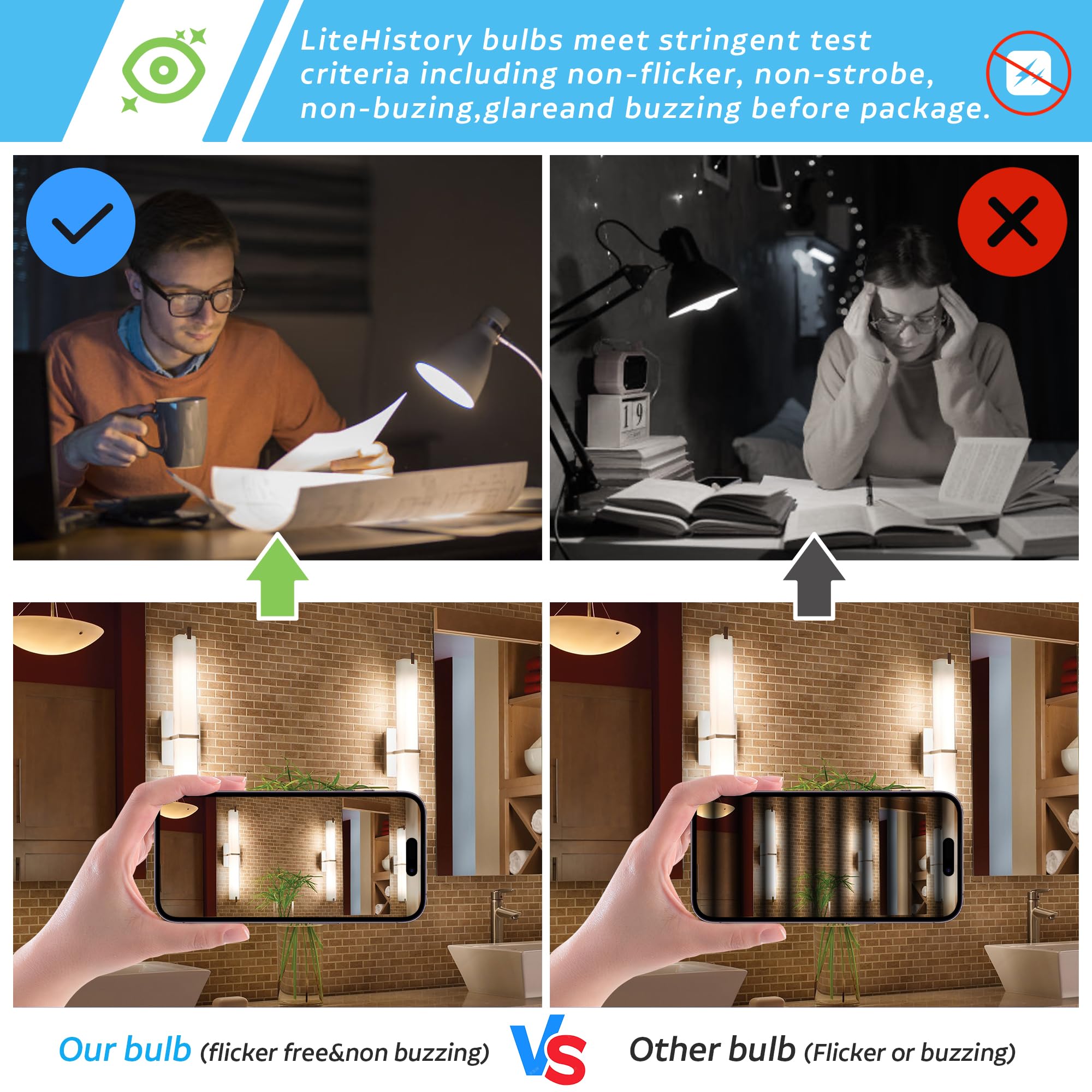 Padmo Ludaz Tube Light Bulbs 7.3 Inch E26 T10 Led Bulb Tubular Light Bulb 185Mm Long Skinny Light Bulb,6W 60 Watt Type T Bulb Fo