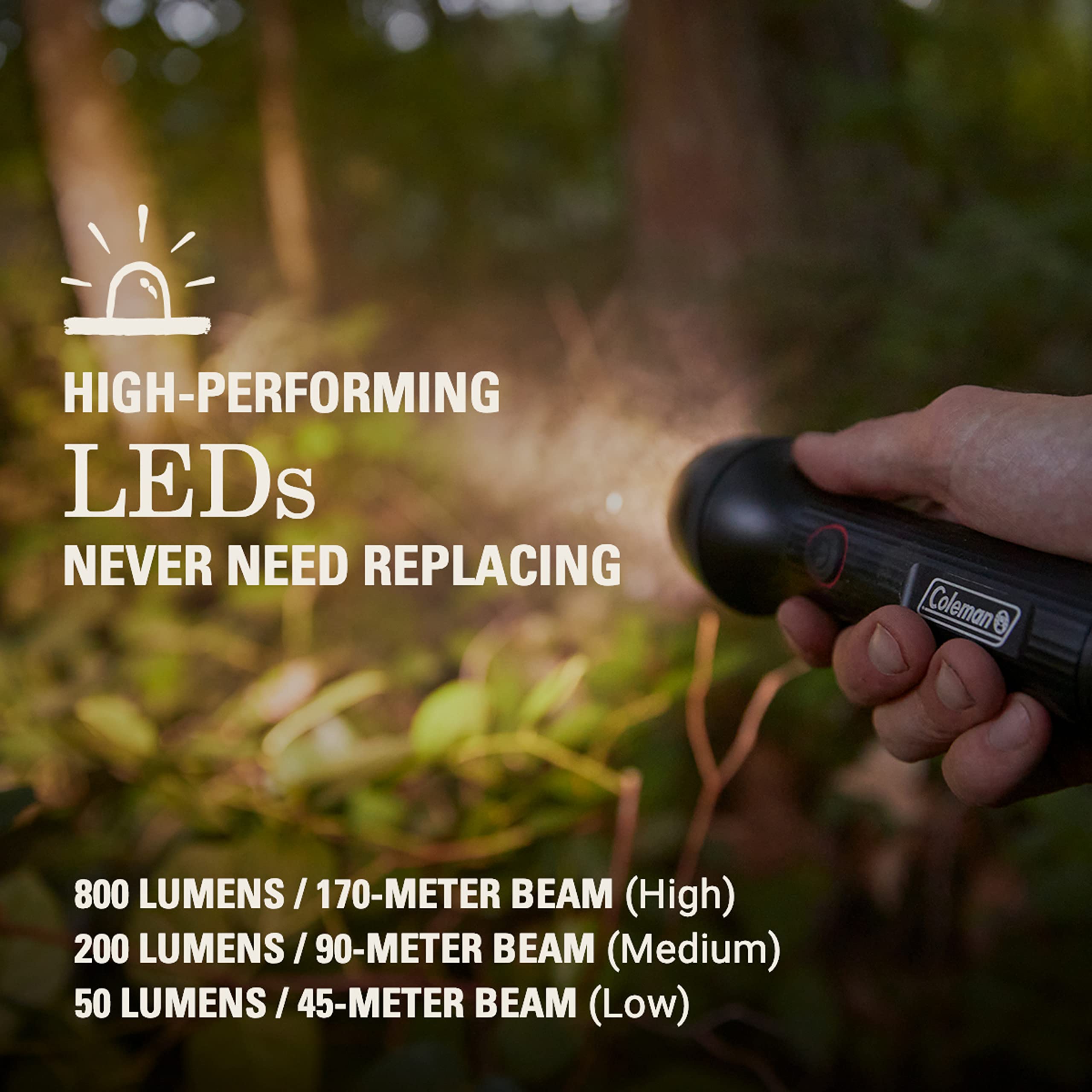Coleman 800 Lumens Classic Recharge Led Flashlight
