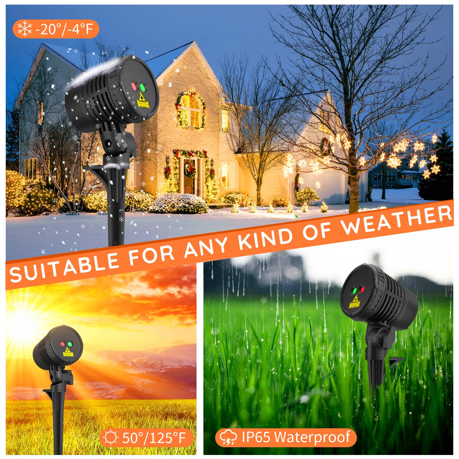Christmas Projector Lights Outdoor  Christmas Light Projector With Remote  Moving Outdoor Holiday Decoration Light Show For House  Yard  Garden  Patio  And Festive Party Decorations  Christmas Gift