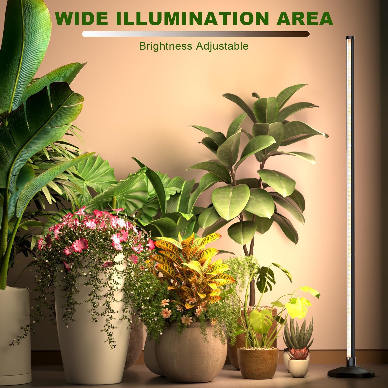 bedee LED Grow Light for Indoor Plants: 50 Inch Full Spectrum Plant Lights for Seed Start