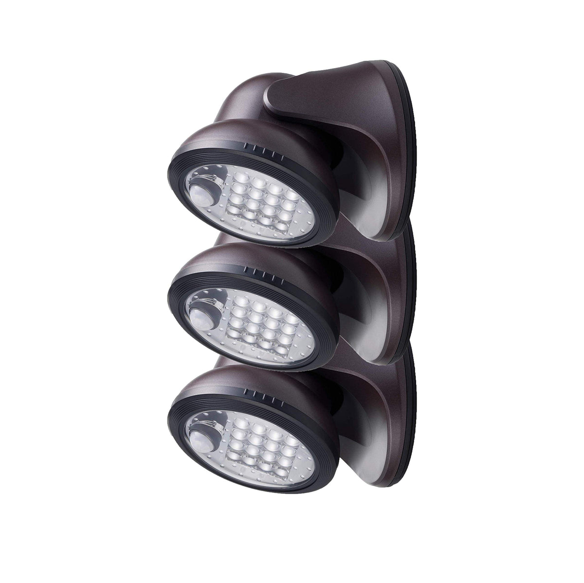 Light It! By Fulcrum 600L Led Porch Light, Bronze Finish, 3-Pack, Durable Plastic Construction