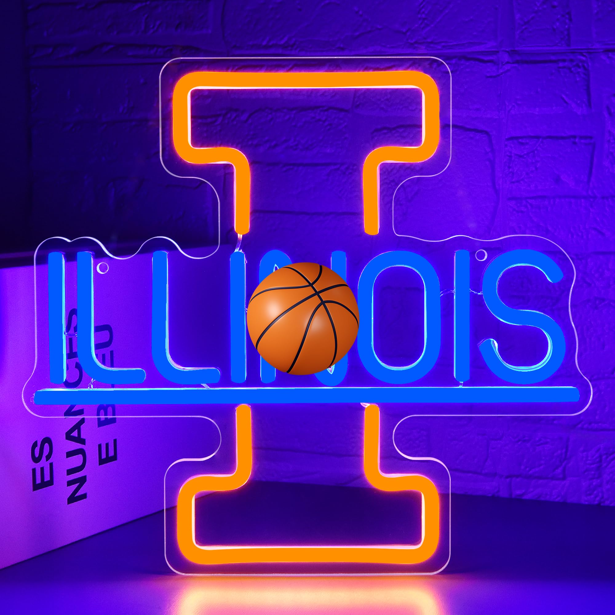 University Neon Sign for Wall Decor University Football Team Logo Led Neon Light for Man Cave Birthday Gifts for Fans Led Light 