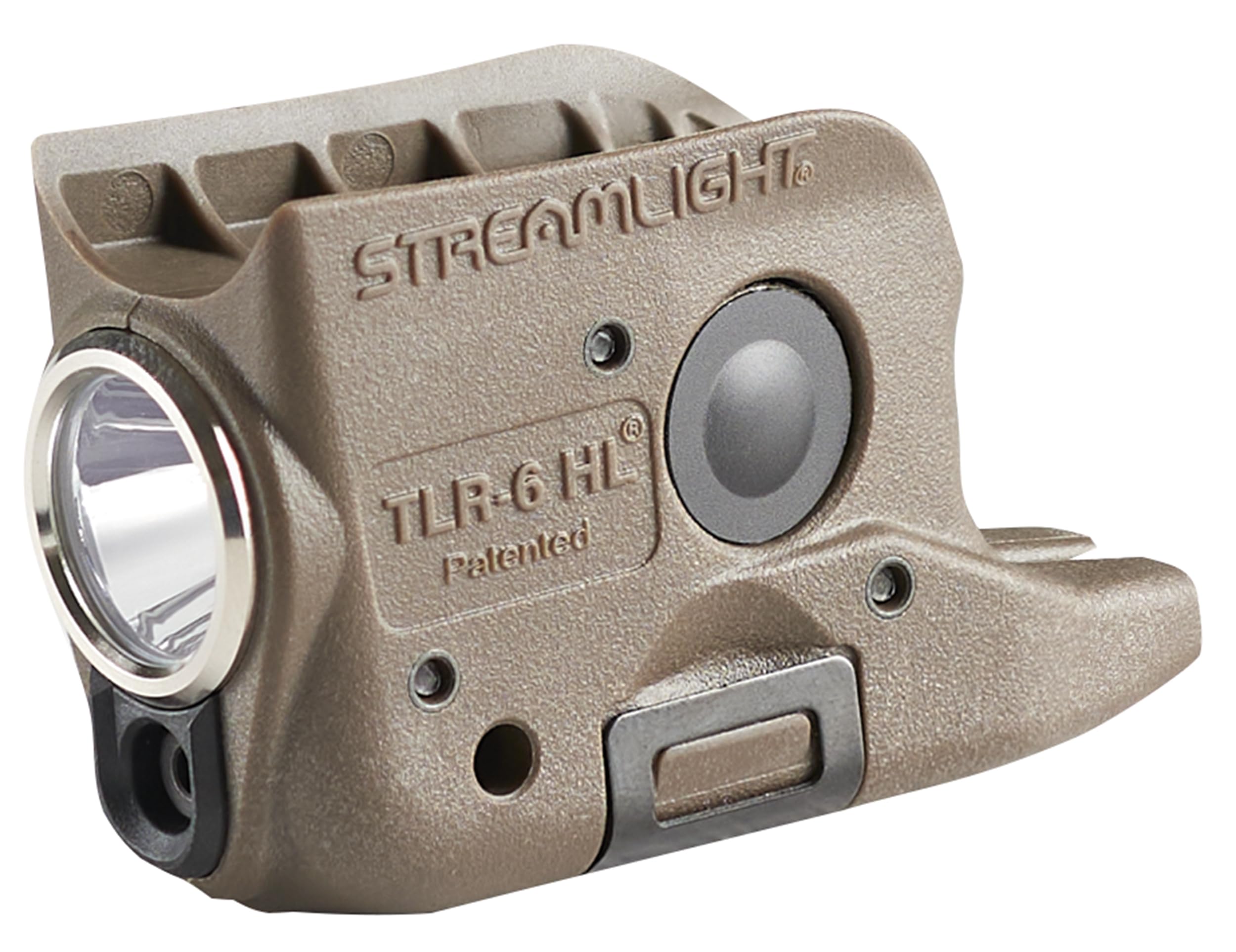 Streamlight 69341 TLR-6 HL 300-Lumen Rechargeable Tactical Weapon Light with Integrated Red Aiming Laser Designed Specially and Solely for Glock 42/43 & 43X/48 Non-Railed  Flat Dark Earth Brown