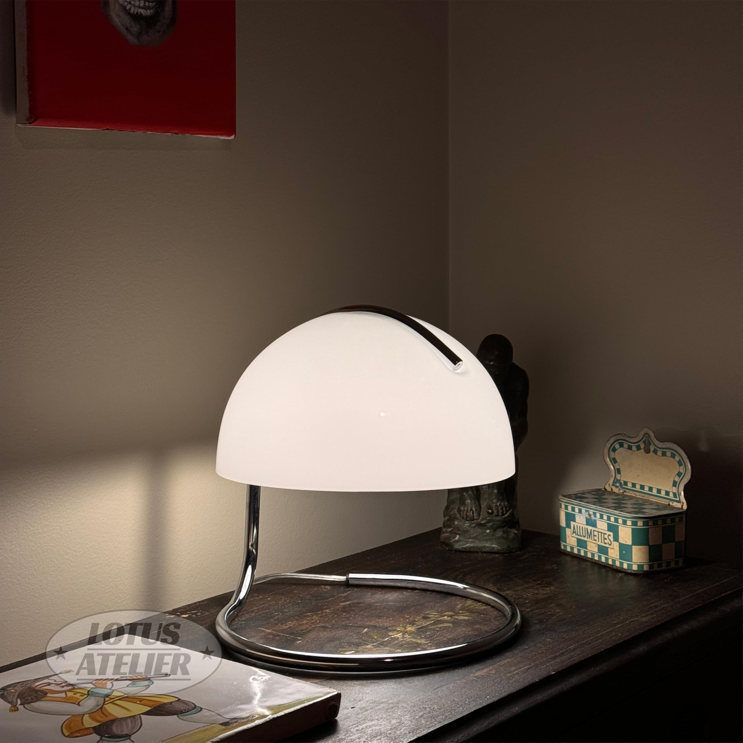 Lotus Atelier Bauhaus Lamp | Retro Mushroom Lamp For Room Aesthetic Modern Lighting For Bedroom | Mid Century Modern Lamp | Cool