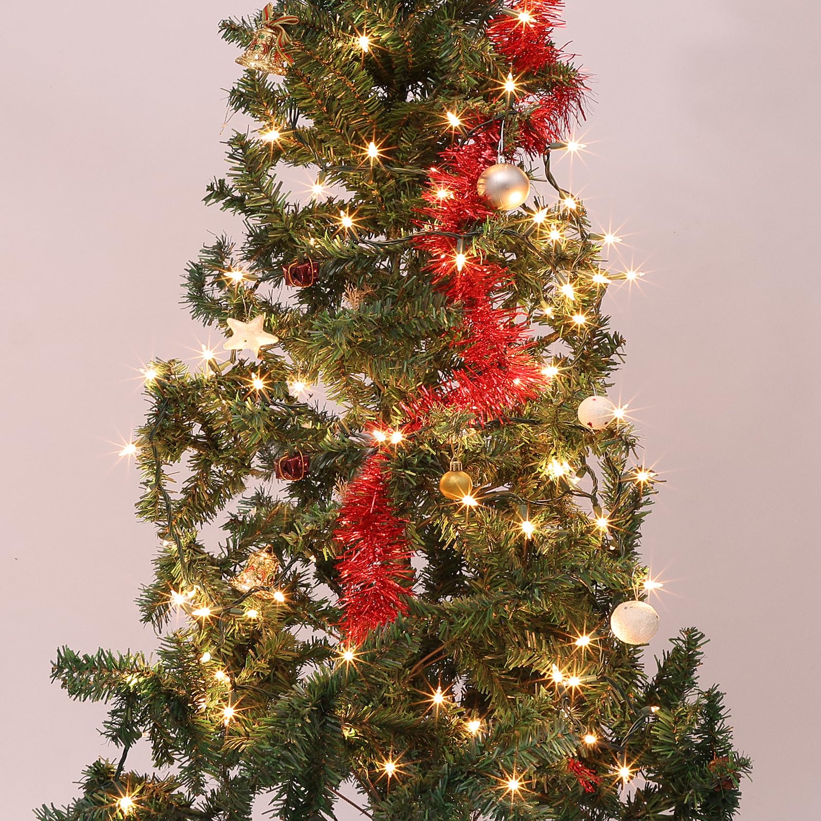 21Ft White Christmas String Lights Indoor,Warm White 100 Count String Christmas Lights Plug In, Mini Xmas Lights Outdoor Clear White Christmas Tree Lights-Christmas String White Lights For Bedroom