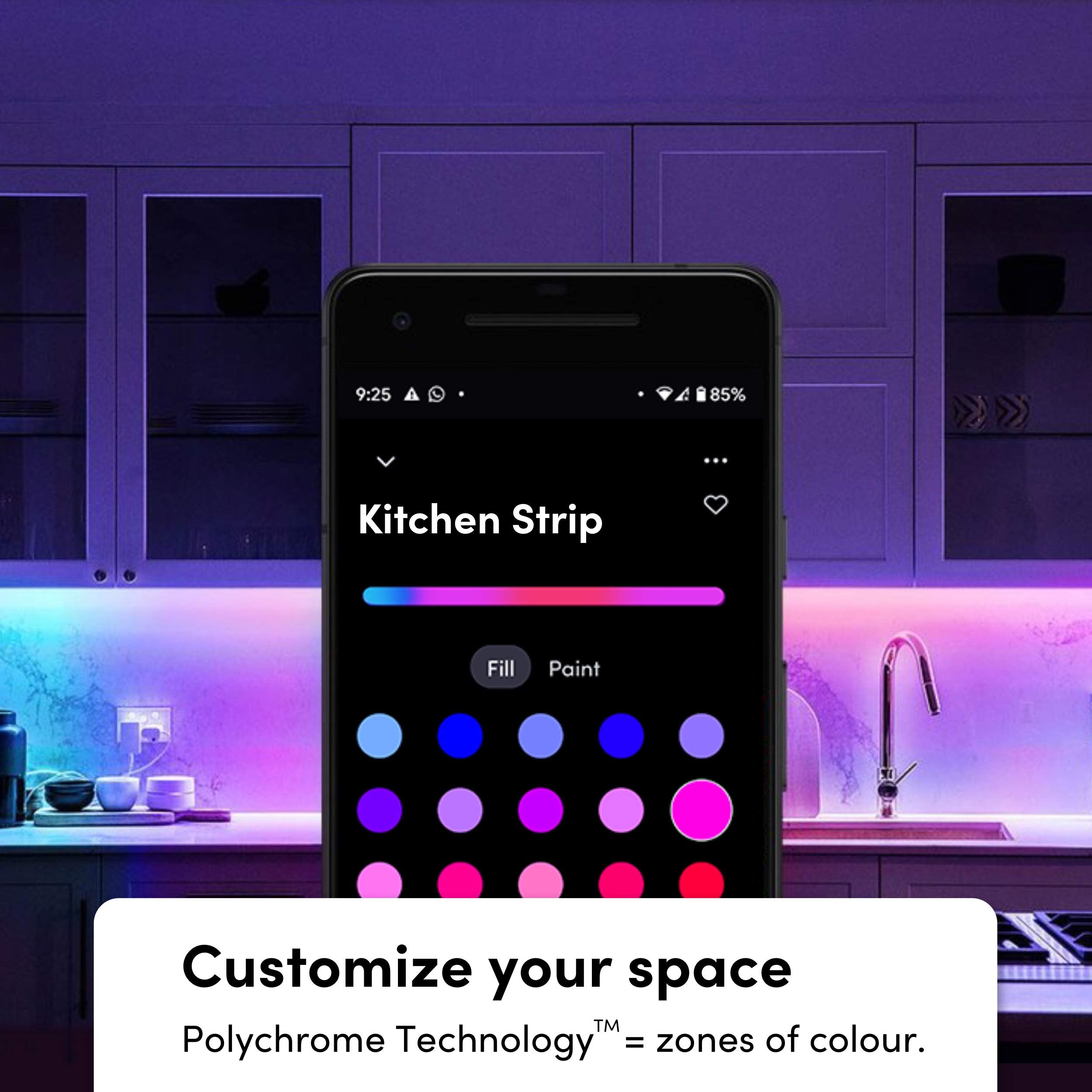 LIFX Lightstrip Color Zones - 40" Wi-Fi Smart LED Strip, Multicolor, Polychrome Tech, No Bridge Needed, Works with Alexa & Google