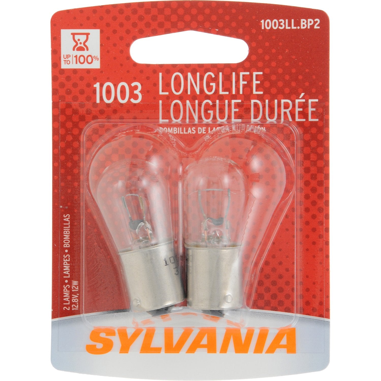 SYLVANIA 1003 Long Life Miniature Bulb, (Contains 2 Bulbs)