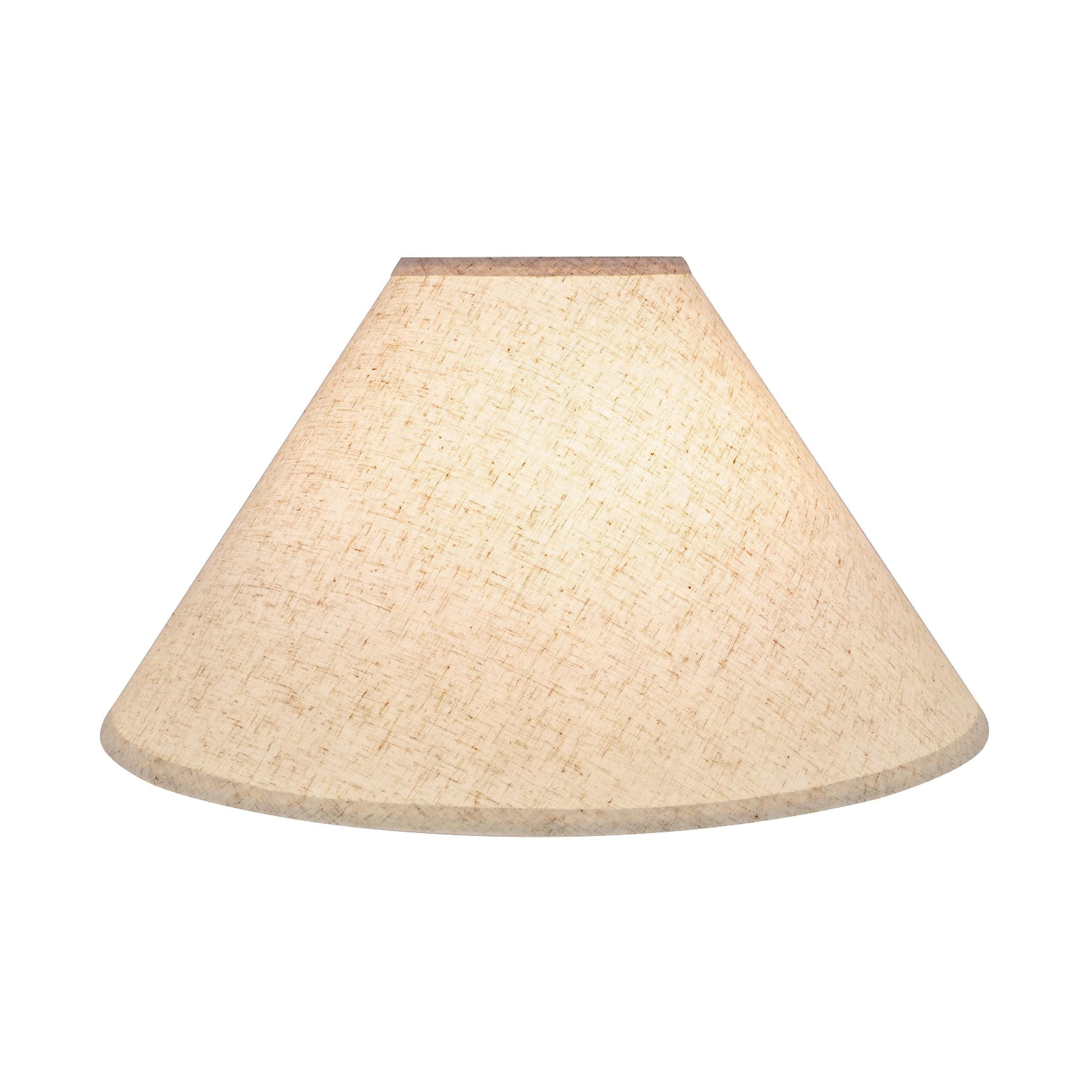 Aspen Creative 32202A, Empire Spider Lamp Shade, Flaxen, 6" Top X 19" Bottom X 12" Slant Height