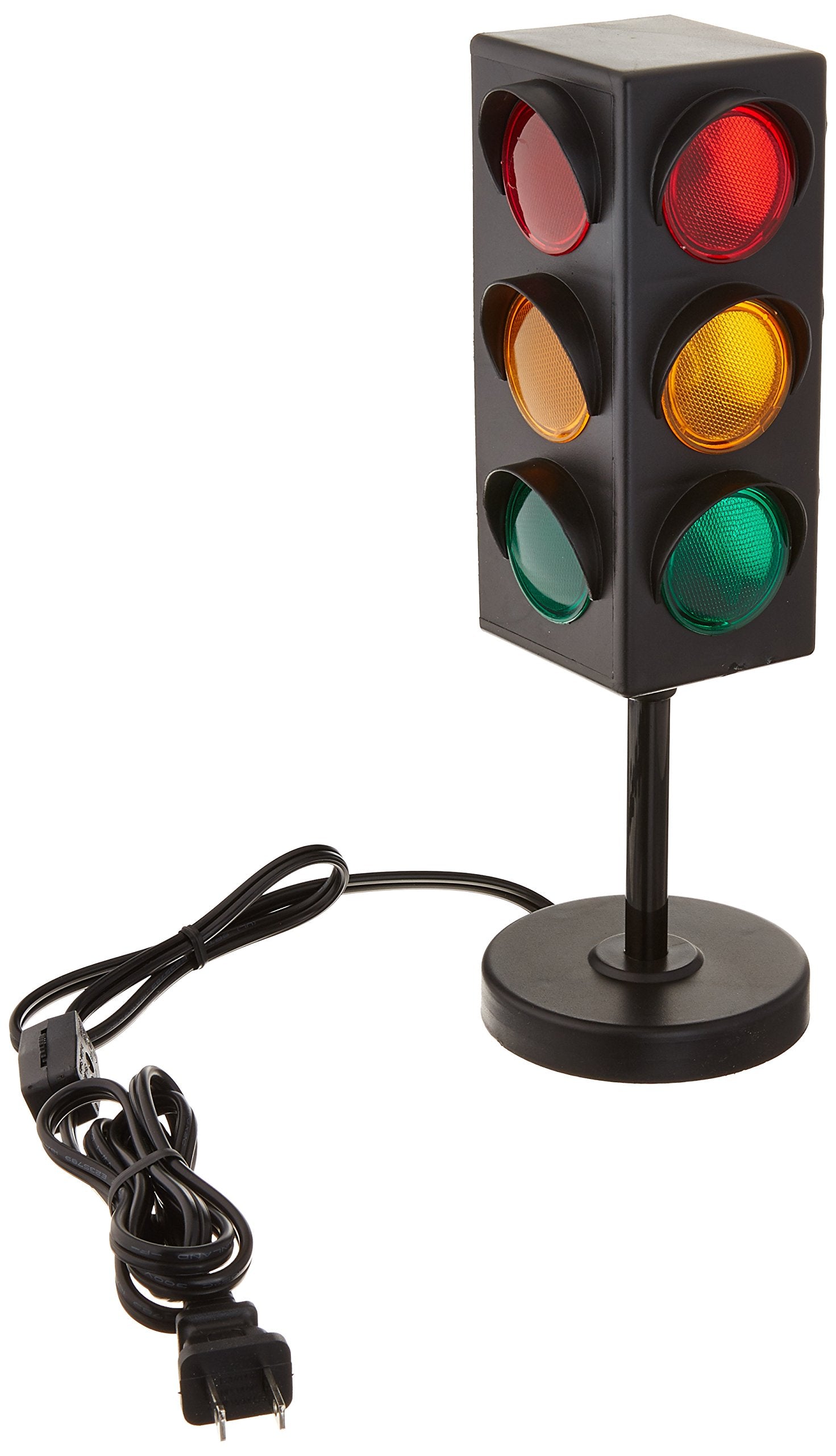 Rhode Island Novelty Table Lamp - 8 Inch Traffic Light Design - Assorted Color - Plastic Material - Model SS-RIN-ELTRALI