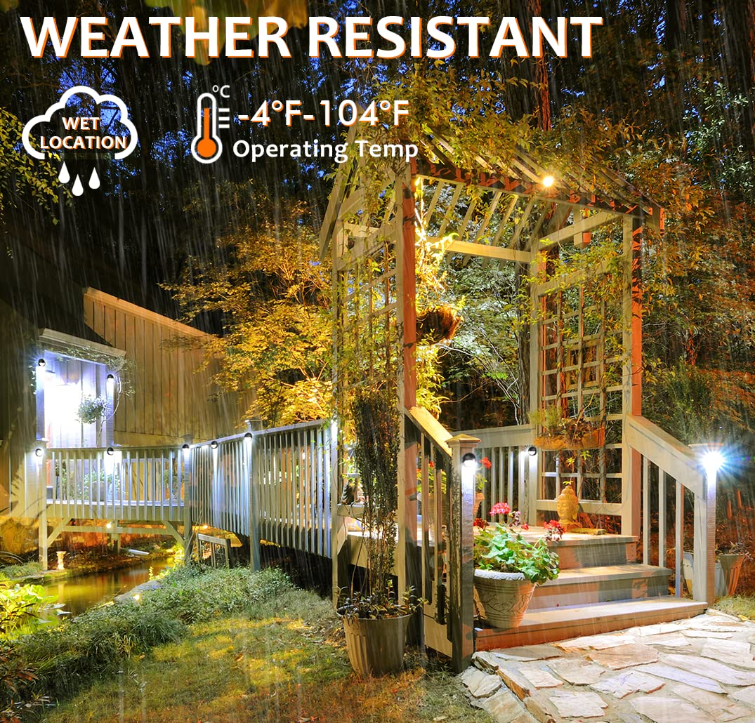 CLOUDY BAY Low Voltage LED Deck Lights 3CCT, 3W, 12V-24V AC/DC, Oil Rubbed Bronze, 6 Pack, Model CBDL93COR