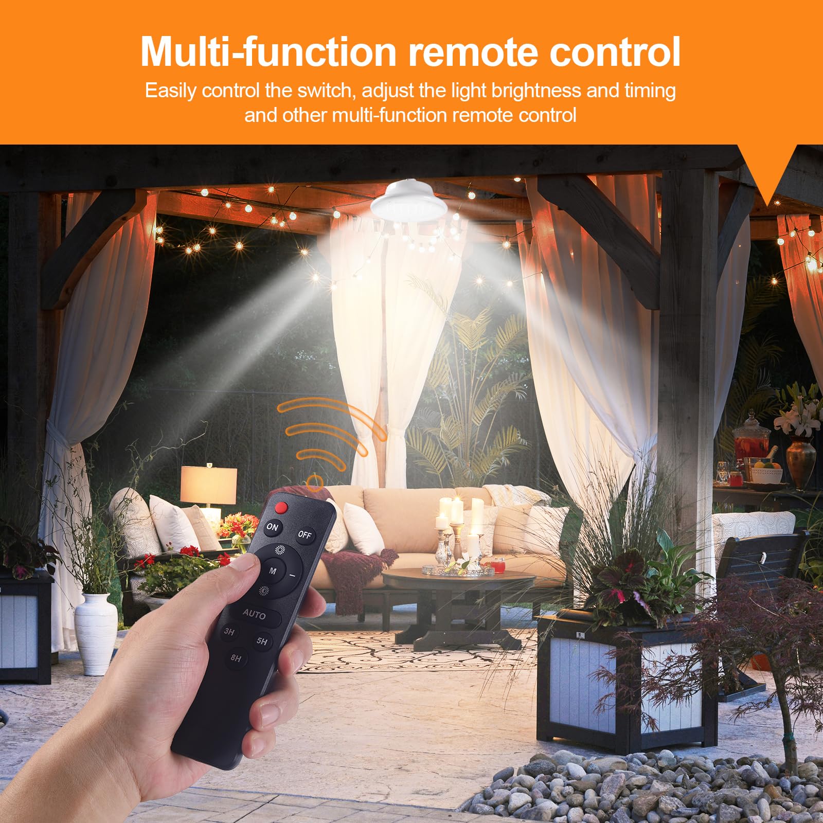 Abzxt Solar Pendant Light Shed Light Lighting Day And Night Auto Dusk To Dawn Solar Light Indoor And Outdoor With Remote Controlfor For Barn  Patio  Garden  Yard  Gazebo Chicken Coop  Tent (2 Lights)