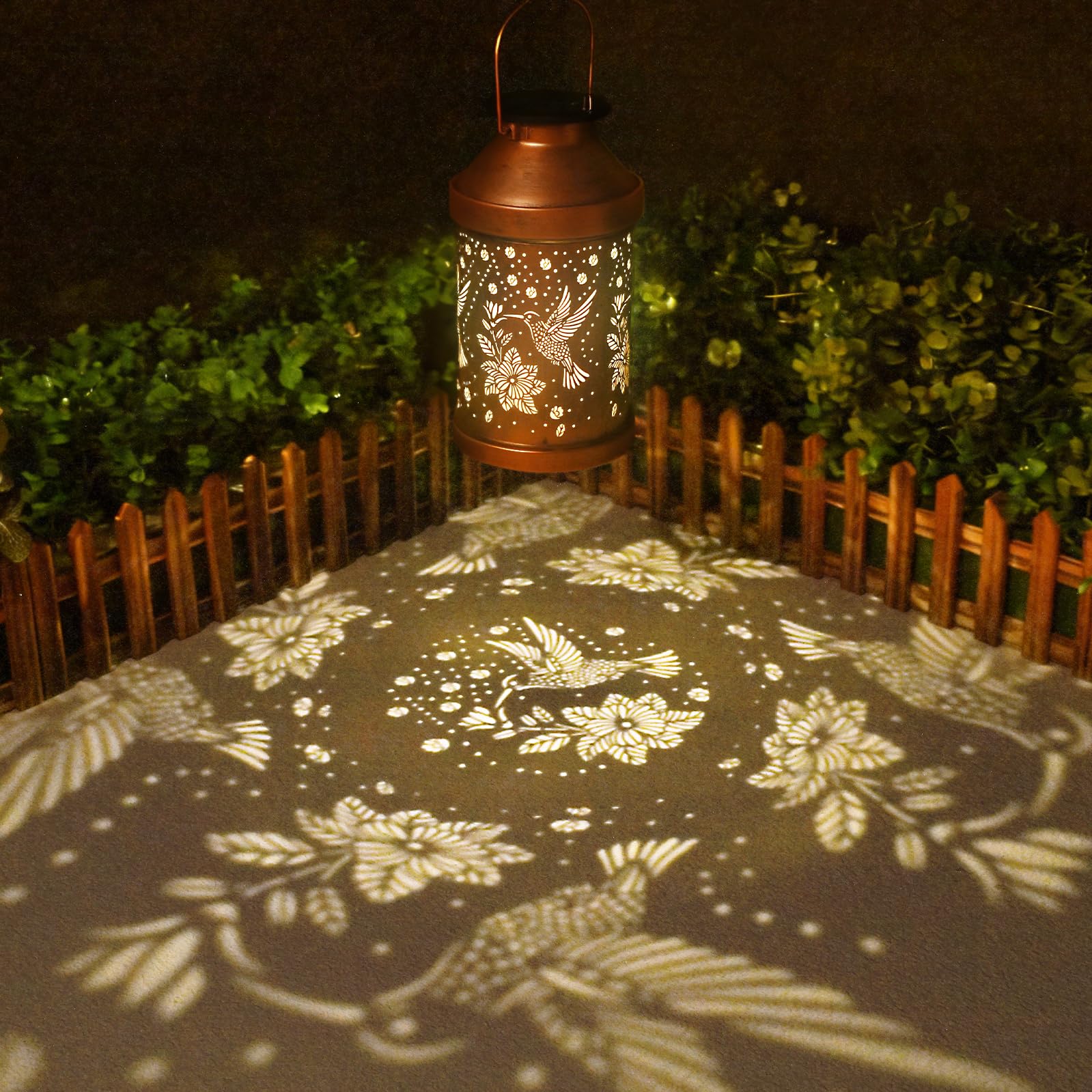 Birthday Gifts For Women  Men  Mom  Hummingbird Solar Lanterns Outdoor Waterproof - Solar Lights Outdoor Hanging Garden Decor For Outside  Patio  Outdoor  Yard  Lawn  Balcony