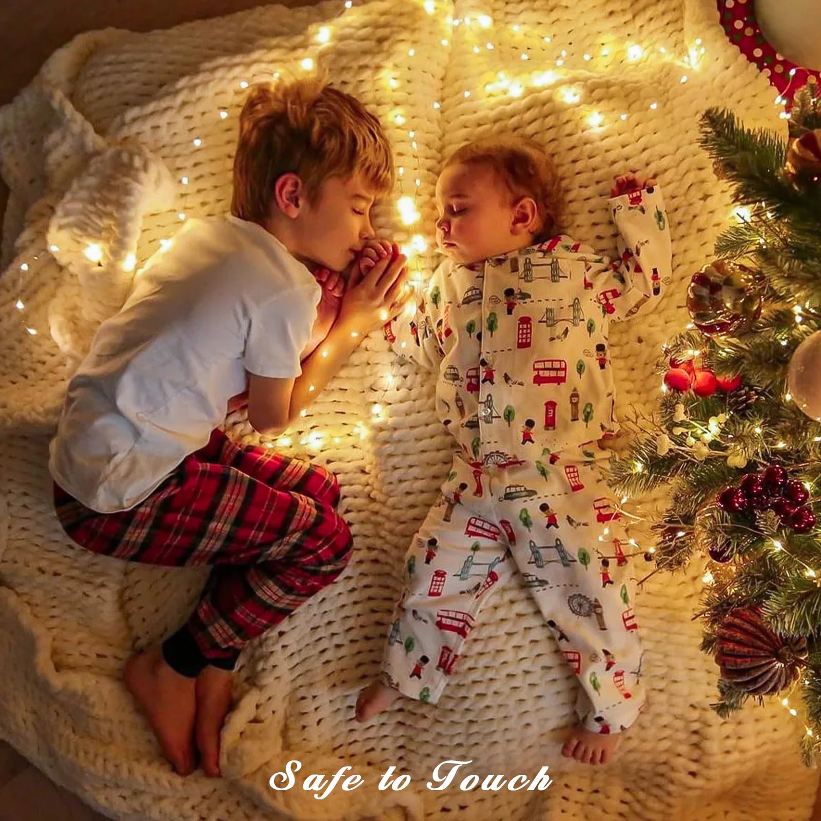 Jmexsuss 4 Pack 50 Led Fairy Lights Battery Operated Silver Wire 16.1Ft Waterproof Blue Christmas Lights For Party Wedding Indoor Outdoor Decorations