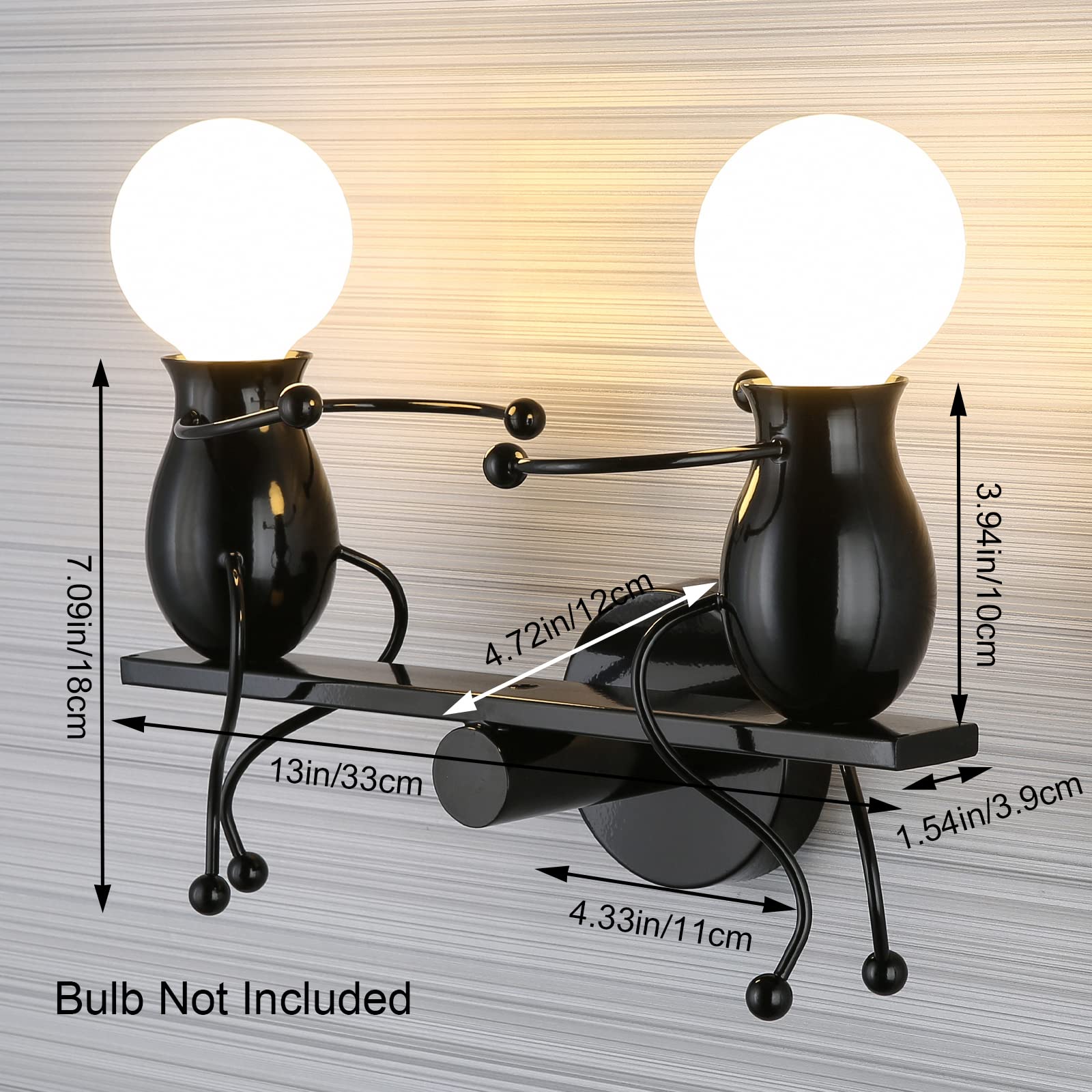 SOUTHPO LED Metal Wall Light Fixtures Childhood Seesaw Little People Wall Lamps Bedroom Mini Doll Bedside Lamp Modern Children C