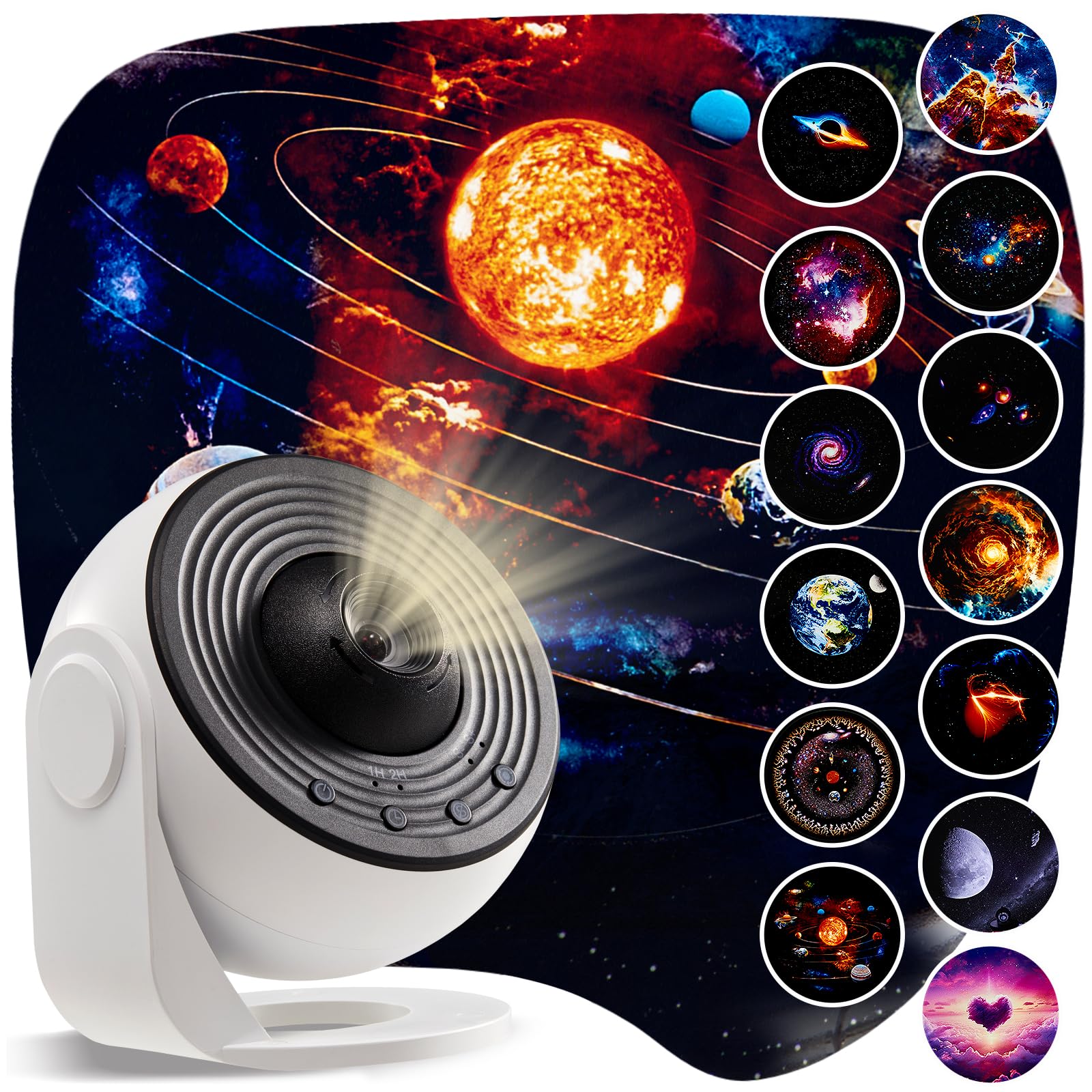 Elegant Galaxy Projector Gift Set - 360 Rotating HD Nebula  13 Cosmic Discs  Adjustable Brightness & Speed  Auto-Off Timer (1/2H)  Perfect for Kids & For Mature Userss