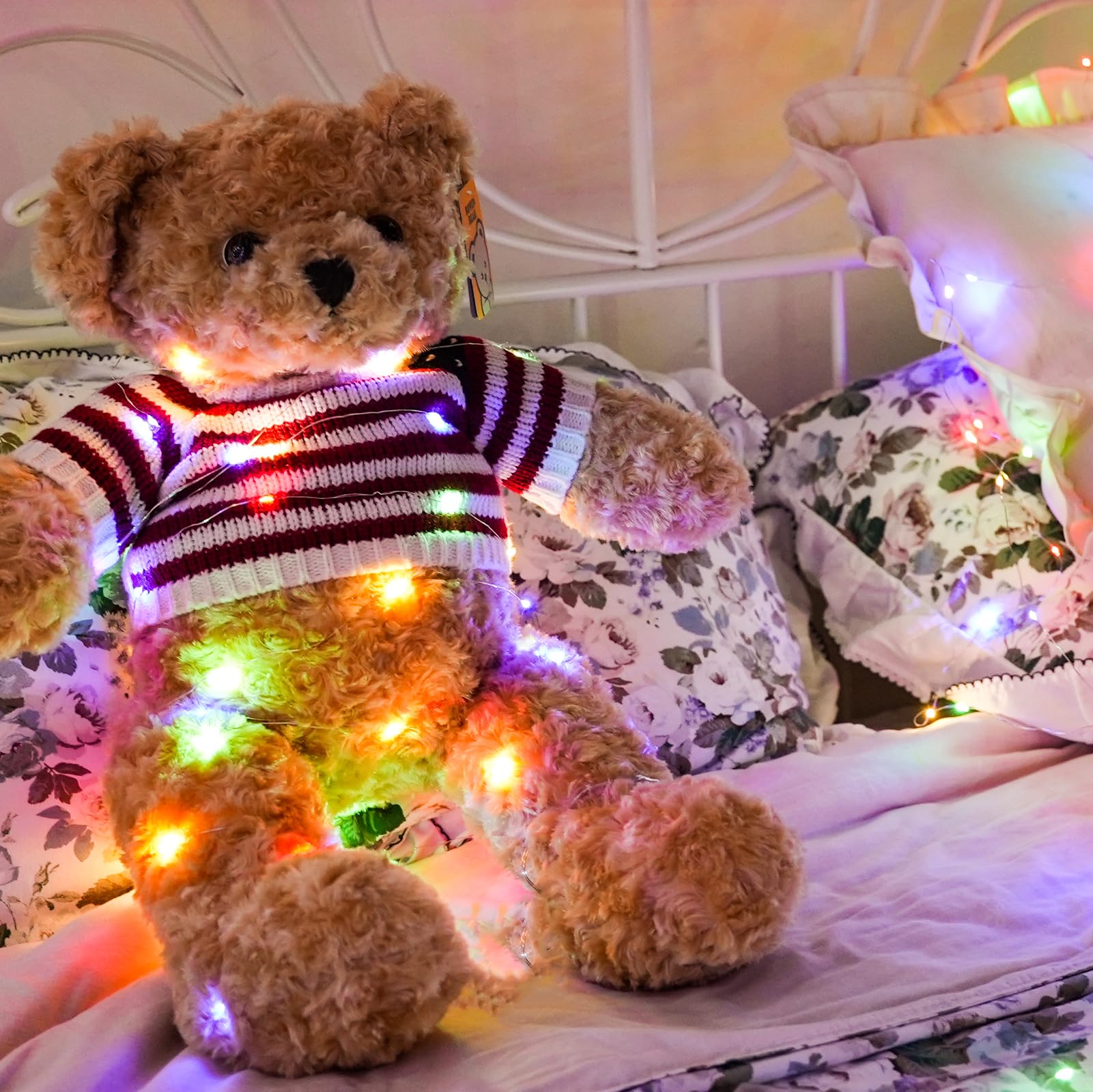 Hxweiye Fairy Lights, 7Ft 20Led Multicolor String Lights, Battery Operated, Waterproof, 6 Pack For Wedding & Party Décor