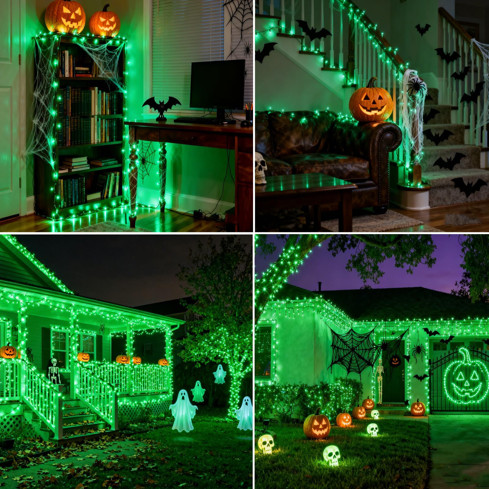 Vtechology 500 Led Green Christmas Tree Light 170Ft Connectable Christmas Lights With 8Modes Ul Certified Lights String Outdoor For Christmas Holiday Party Decor