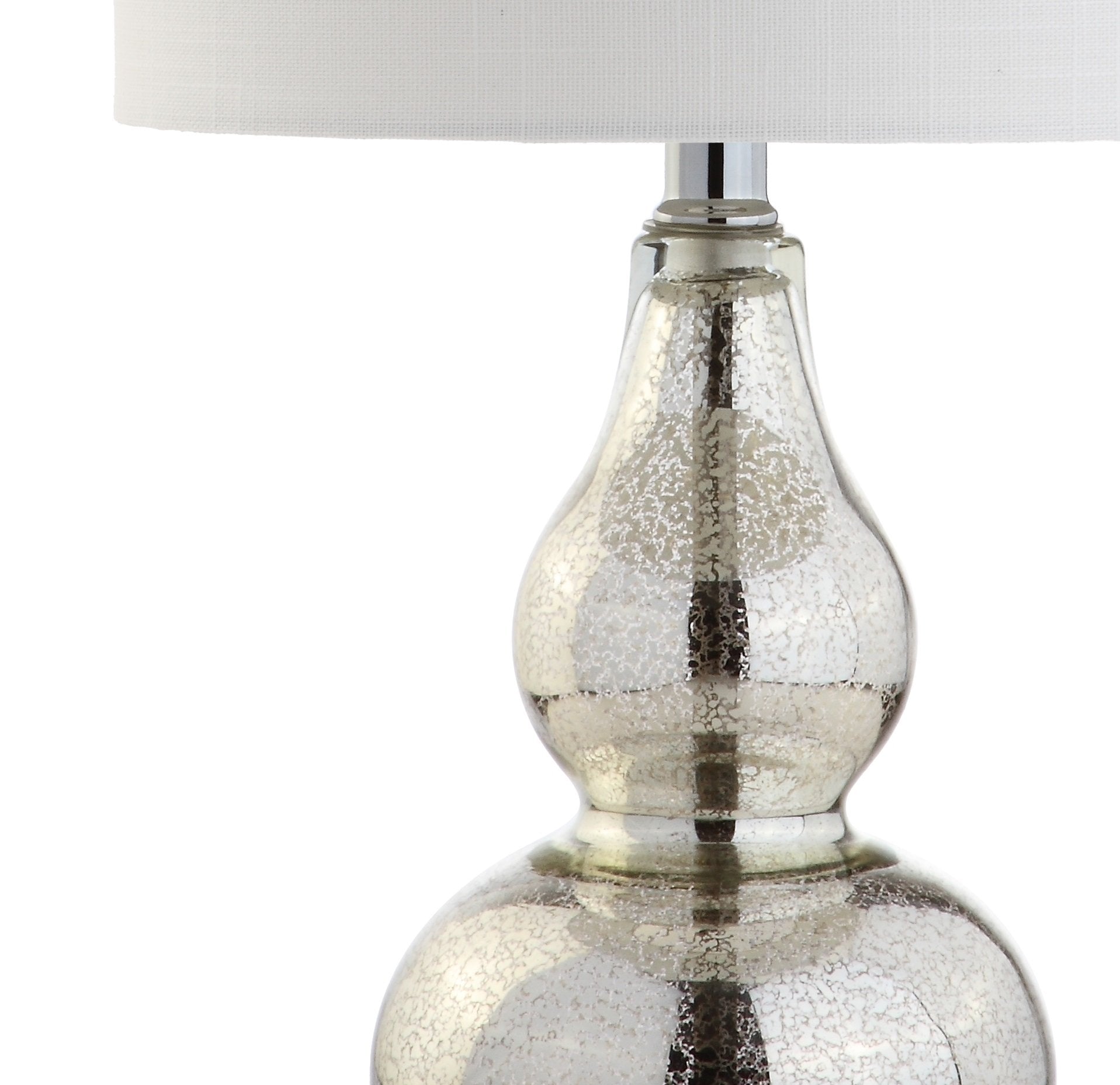 Jonathan Y Jyl1028C-Set2 Anya 20.5'' Mini Glass Lamp(Set Of 2) Transitional,Glam,Midcentury For Bedroom, Living Room, Office, Co