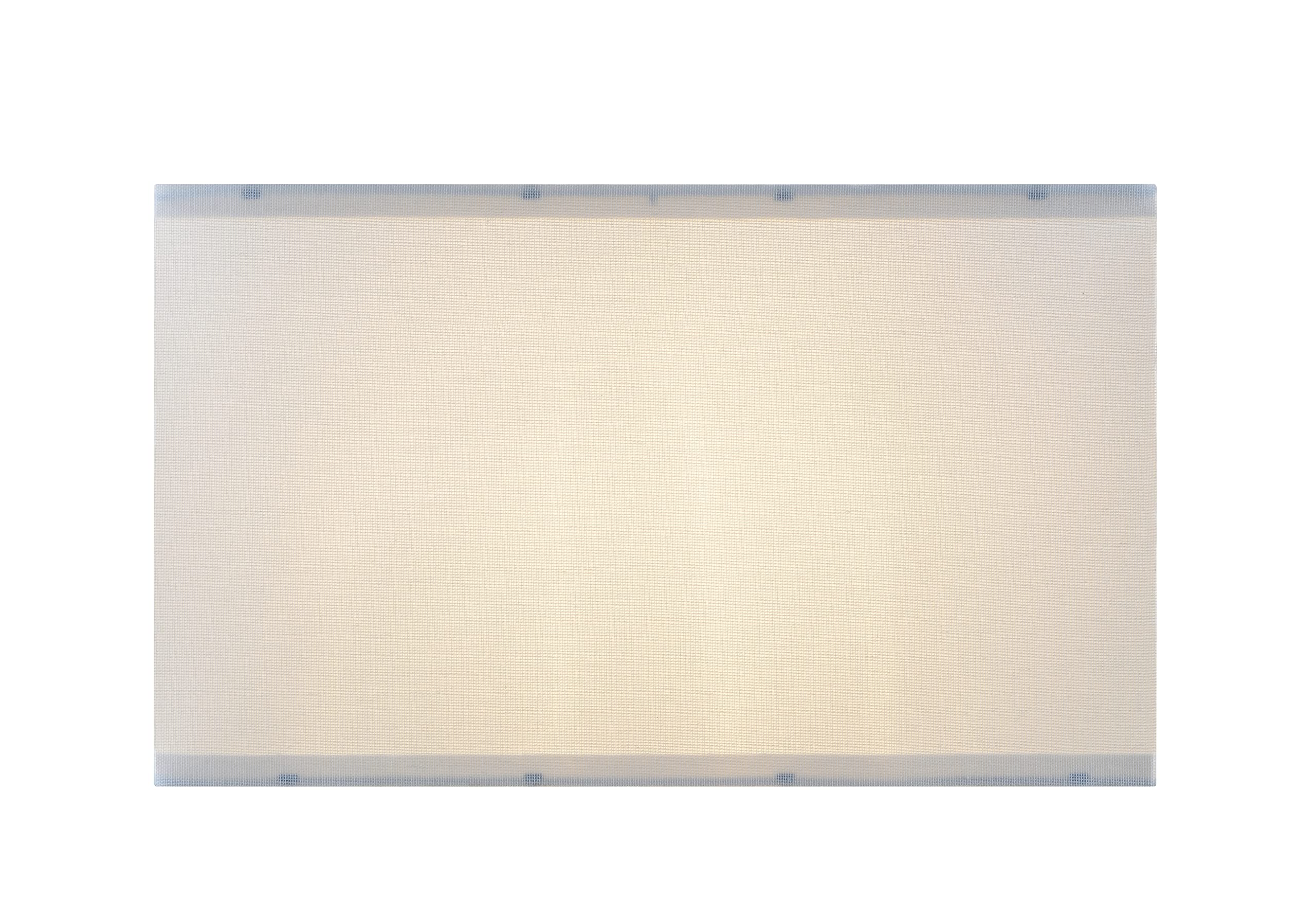 Aspen Creative Rectangular Spider Shade, 17+11in Top x 17+11in Bottom x 10in Height, White Linen, Model 38752, 1 Count