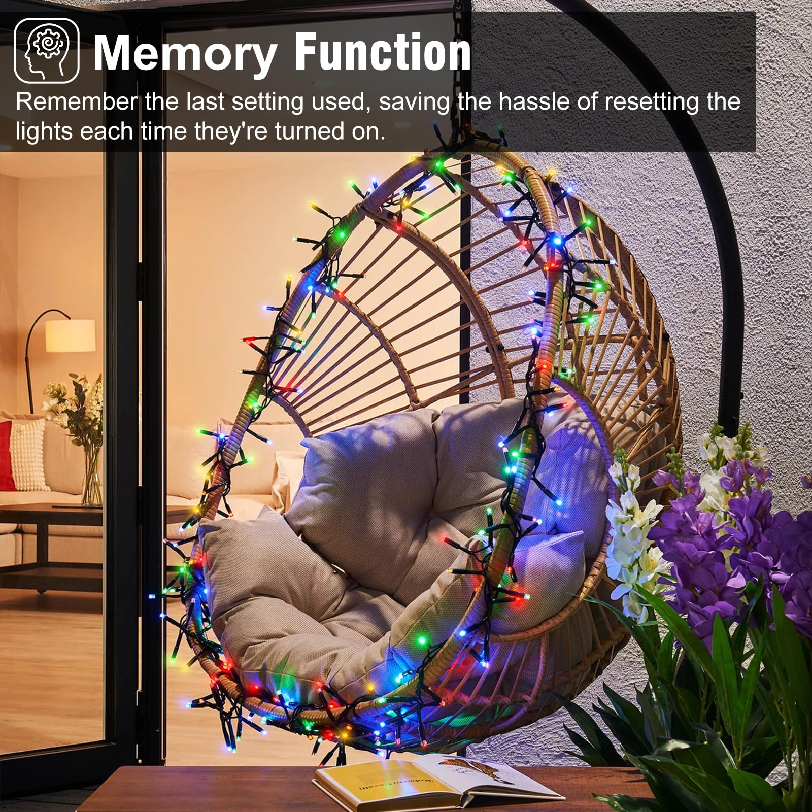 100Ft 300 Led Christmas Lights Outdoor, Connectable String Lights Green Wire With 8 Modes Waterproof, Plug In Twinkle Christmas