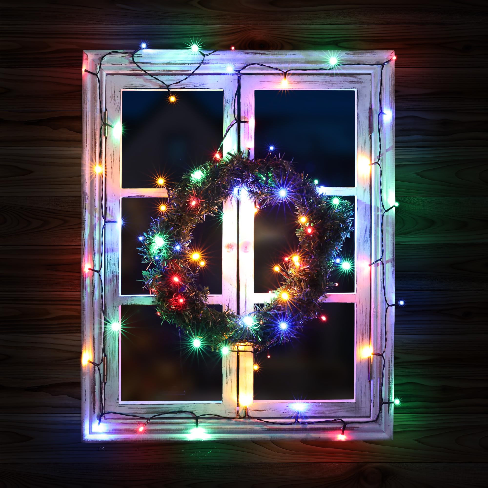 Battery Operated Christmas Lights - 2 Pack Total 33Ft 100 Led Battery String Lights 8 Modes Waterproof With Timer For Home  Garden  Party  Holiday  Christmas Tree Decoration (Green Wire  Multicolor)