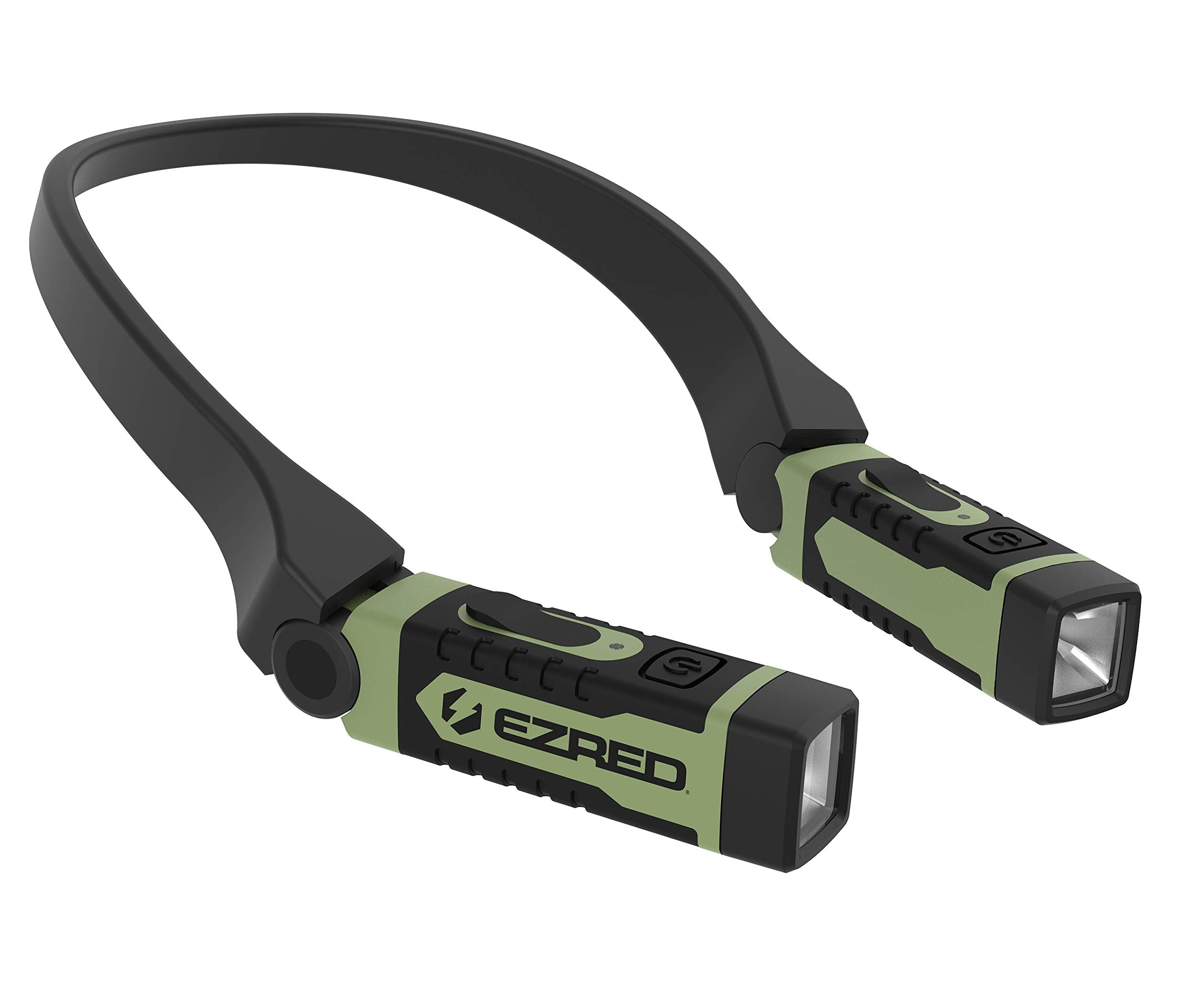 Ezred Anywear Rechargeable Neck Light For Hands-Free Lighting, Soft Green