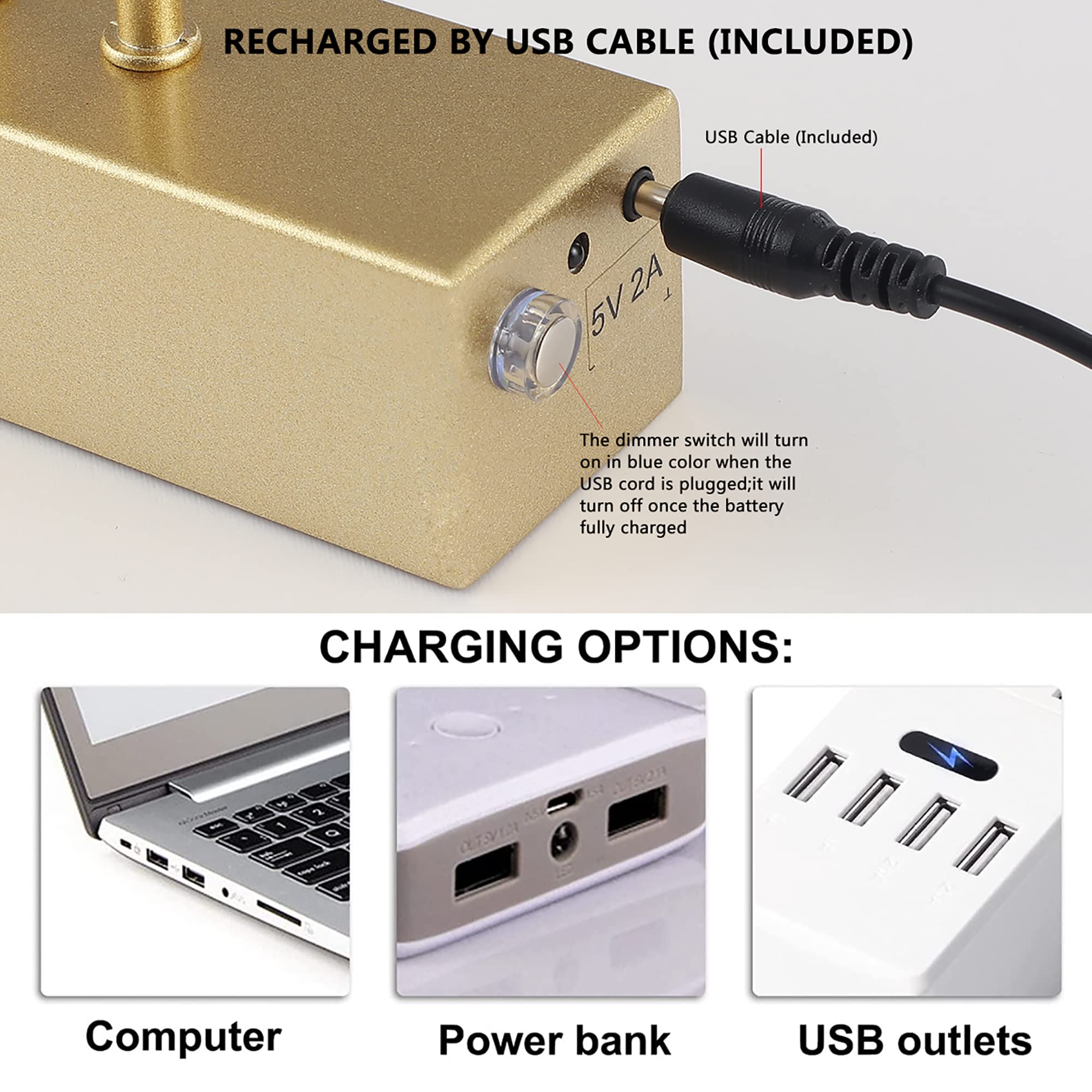 HOWMZON Battery Operated Picture Light,5200mAh Picture Lights for Wall with Remote,16 inch Art Light for Paintings, Gallery Ligh