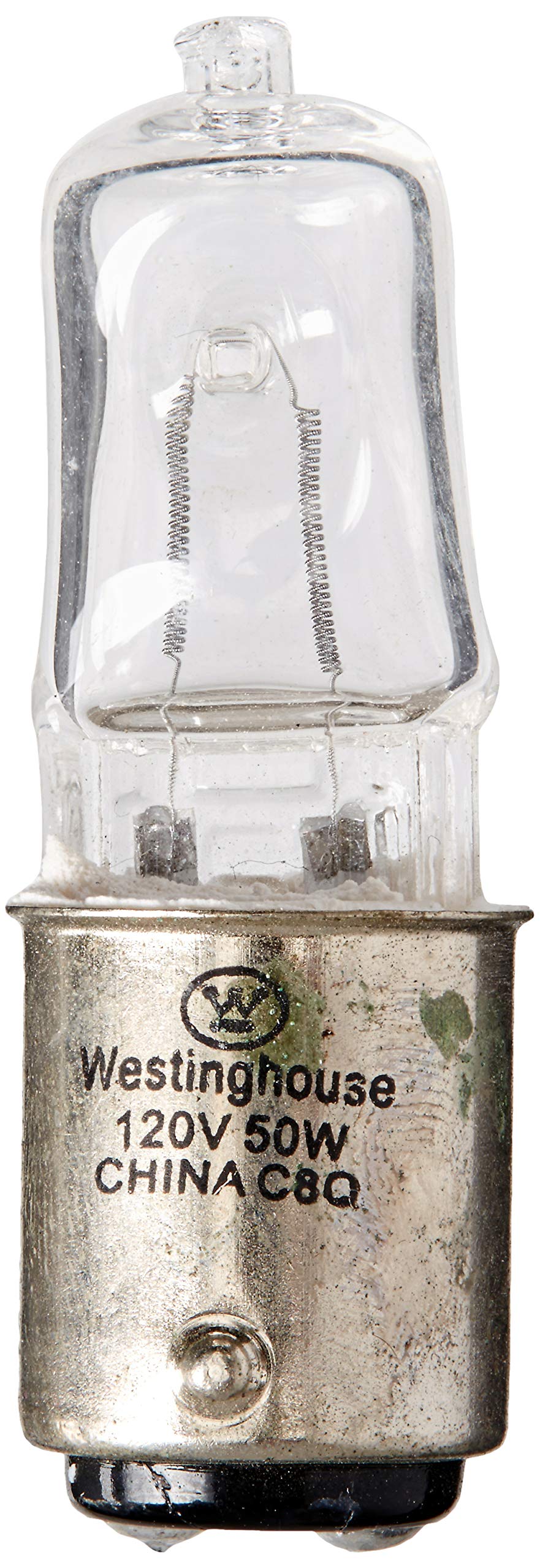 Westinghouse 50W T3 Single Halogen Bulb, Model 04835, Plastic, No Color