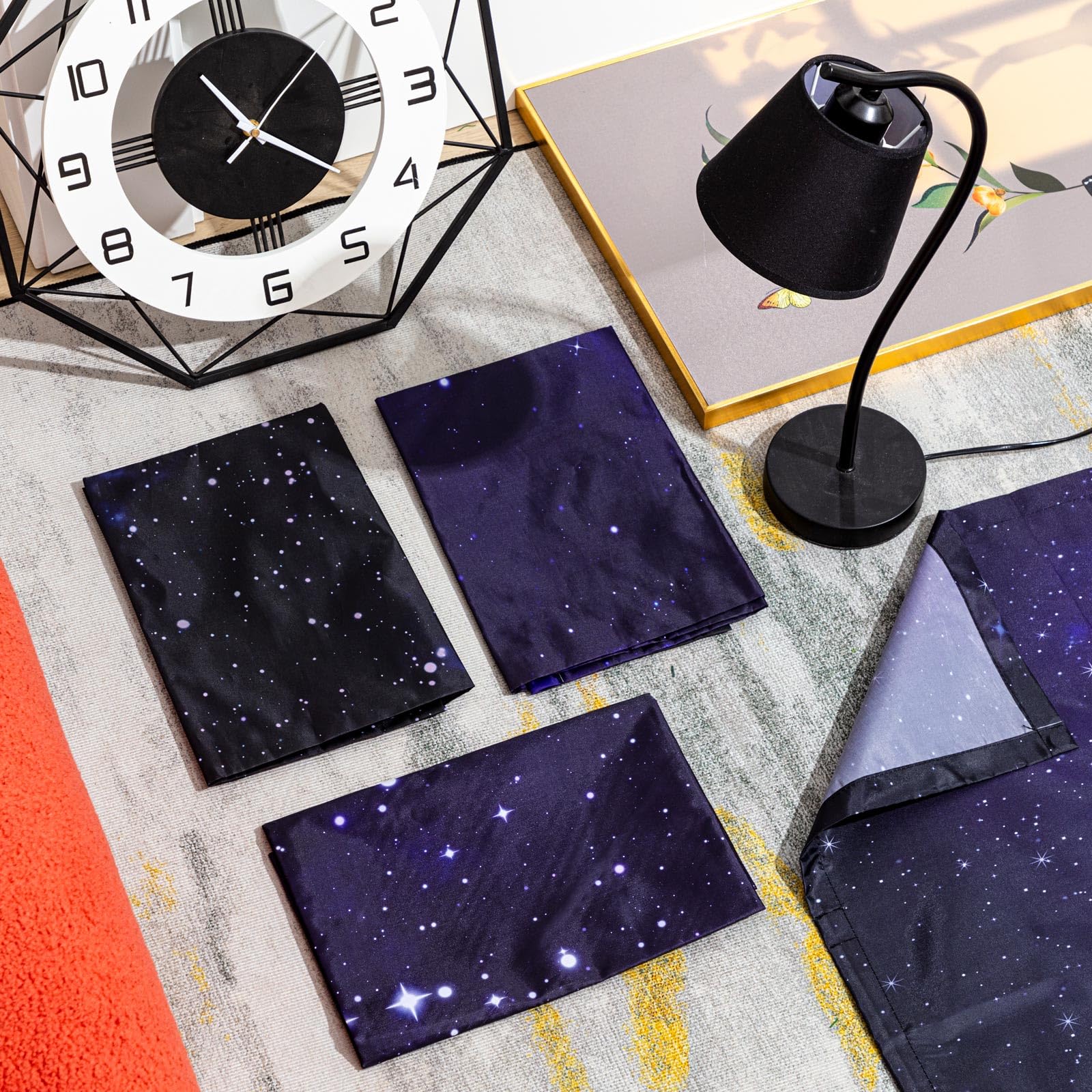 Roceei Pack Of 4 Fluorescent Light Covers For Ceiling Lights, 4 X 2 Ft, Magnetic Light Covers For Classroom Office Home School(S