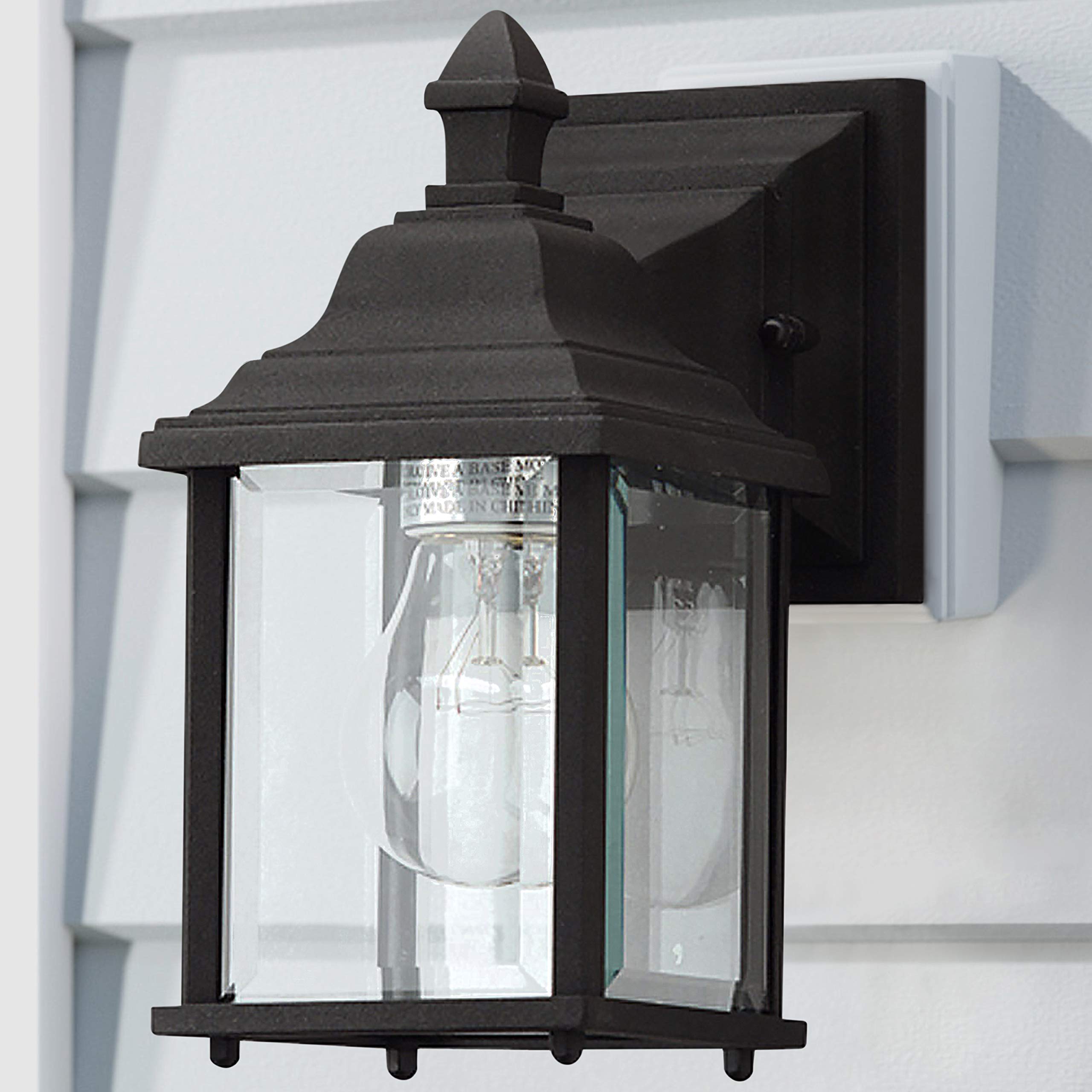 Dolan Designs One Light Outdoor Wall Mount, Aluminum, Black Finish, Model 930-50