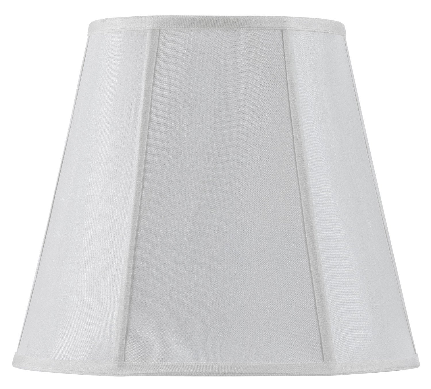 Cal Lighting Vertical Piped Deep Empire Shade, 16-inch, White, Model SH-8107/16-WH, Metal
