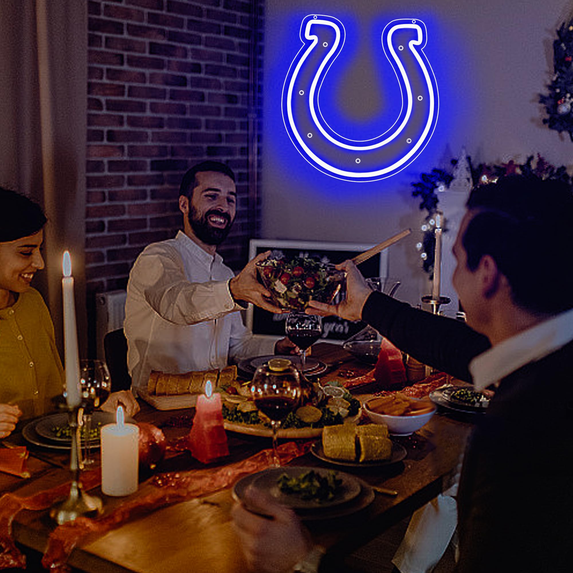 Football Neon Sign For Wall Decor Football Led Neon Light For Man Cave Birthday Gifts For Rugby Fans With Rugby Team Light Up Sign For Party Club Bar Dorm Size12.9 * 13.7In(Zyld116)