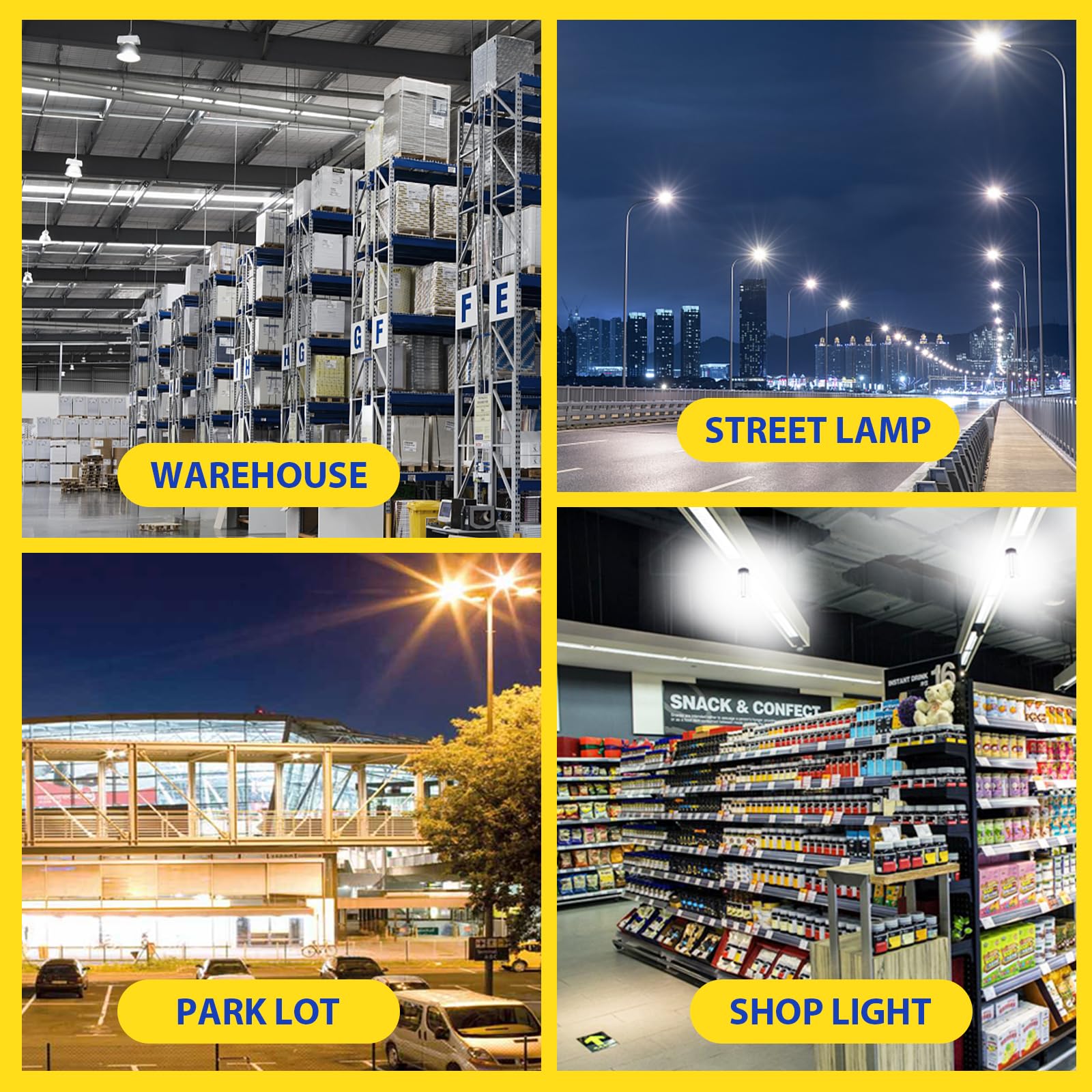 Tjbb 2 Pack 100W Led Corn Cob Light Bulb, E26/E39 Base Led Bulb (250-400W Mh/Hps Replace) Indoor Outdoor Lighting For Garage War