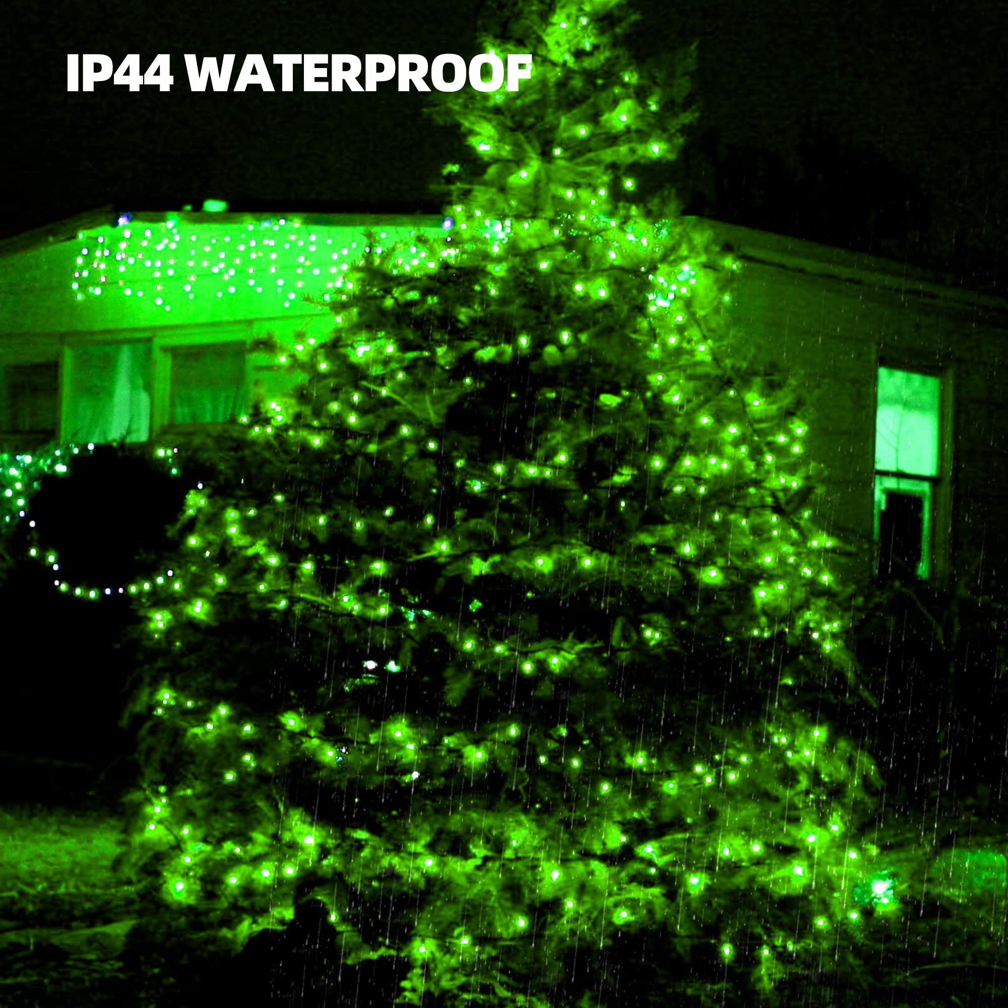 Uptotop Christmas 100 Count String Light, 20FT Plug in Waterproof String Light Decorations for St. Patricks Day Party Carnival
