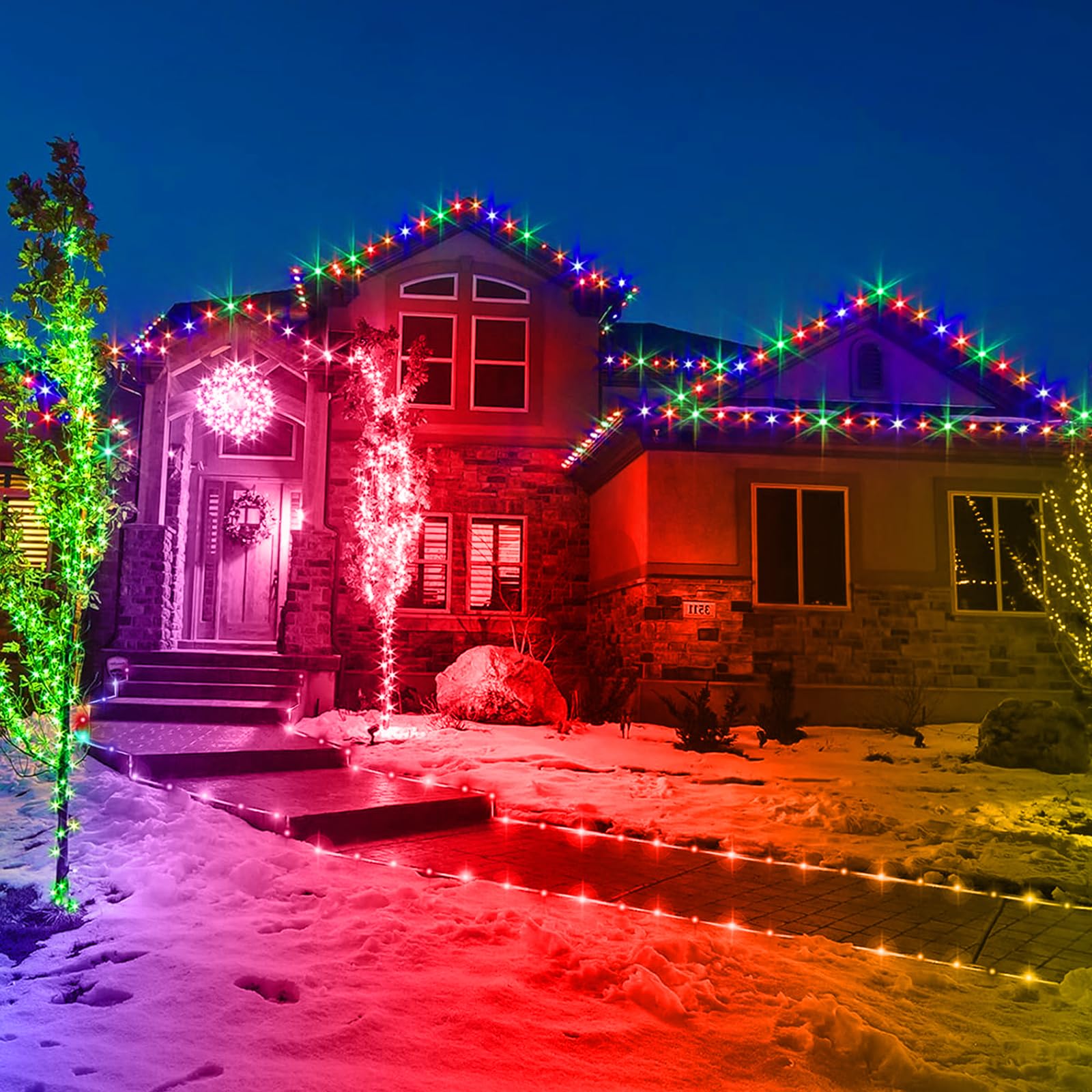 33Ft Led Rope Lights Indoor,100 Led Tube Lights With 18 Colors,String Lights For Outside Waterproof Led Rope Lighting For Outside, Garden, Pool, Bedroom, Wedding, Party, Indoor Outdoor Decoration