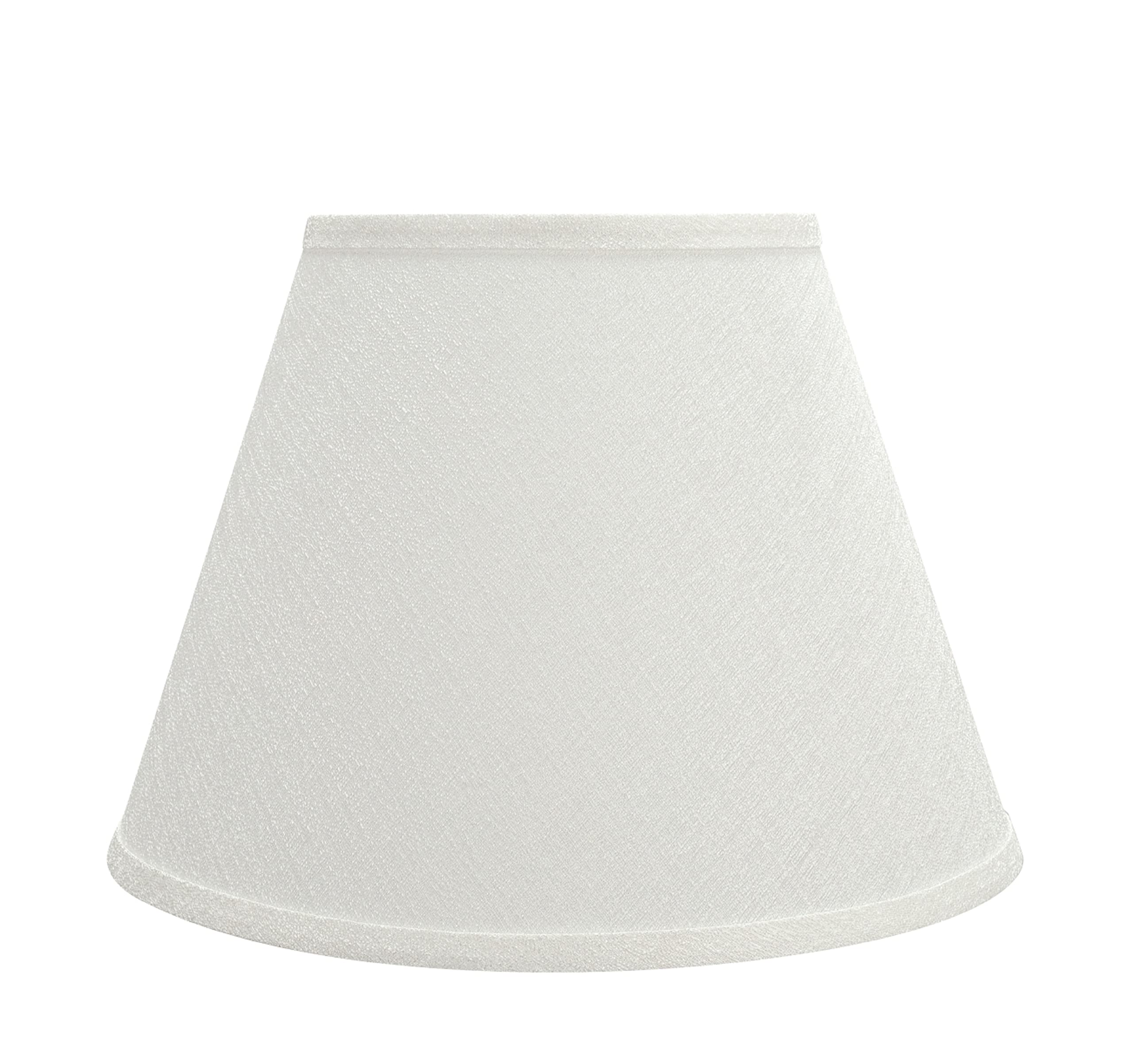 Aspen Creative 32685 Transitional Empire Shape Spider Construction Lamp Shade  White  7 Top X 13 Bottom X 9-1/2 Slant Height