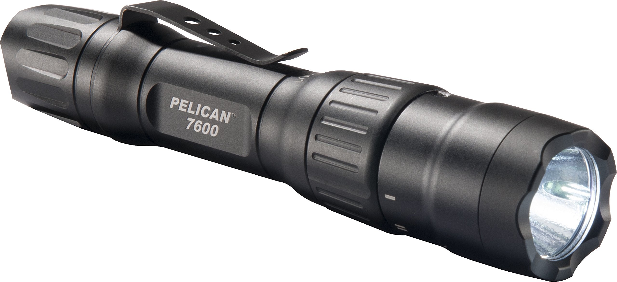 Pelican 7600 Rechargeable LED Tactical Flashlight, One Size, Black, Model 076000-0000-110, Synthetic Material