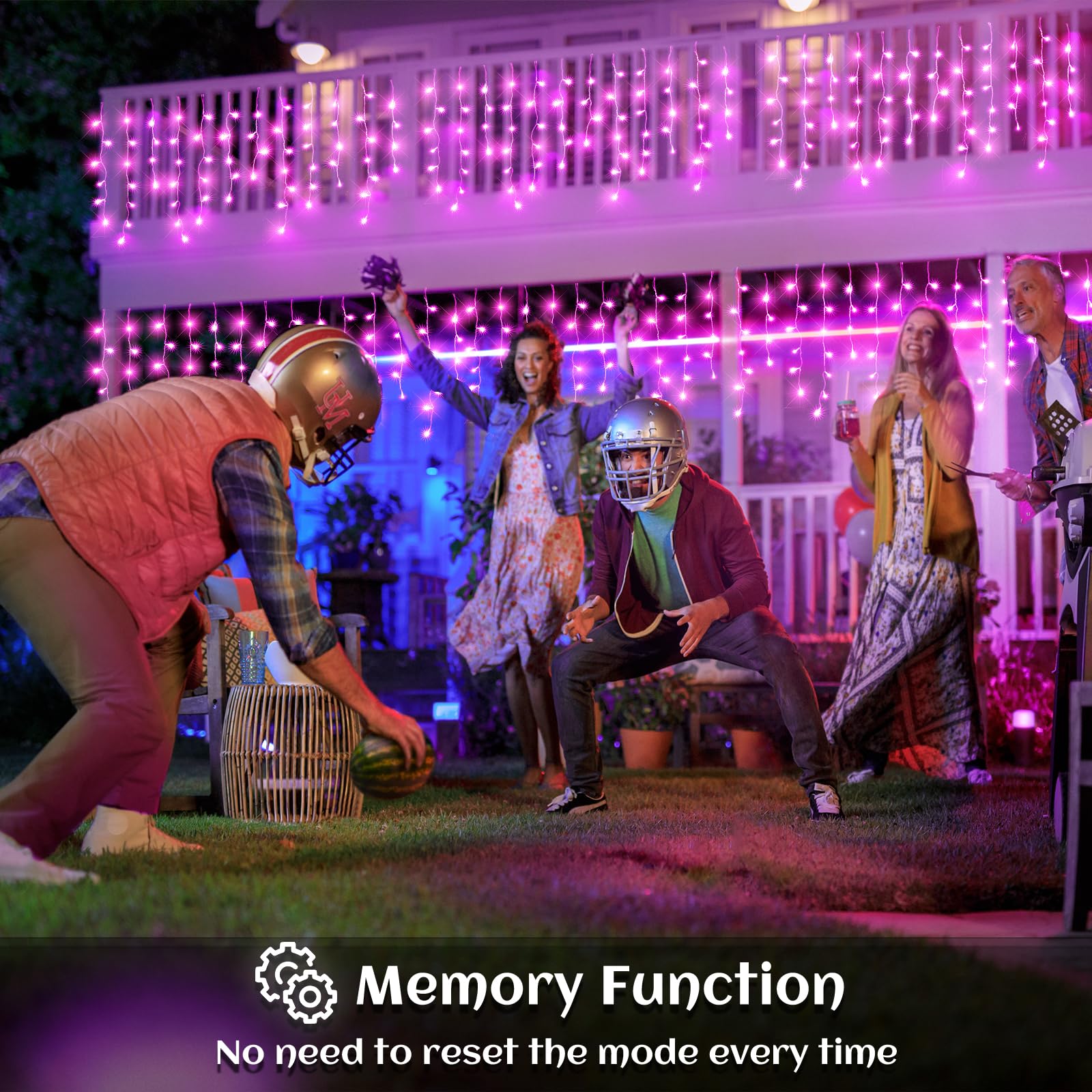 Nielfoi Pink Christmas Lights Outdoor, 640 LED Icicle Lights, 66ft Waterproof Twinkle Lights for Indoor and Outdoor Decorations