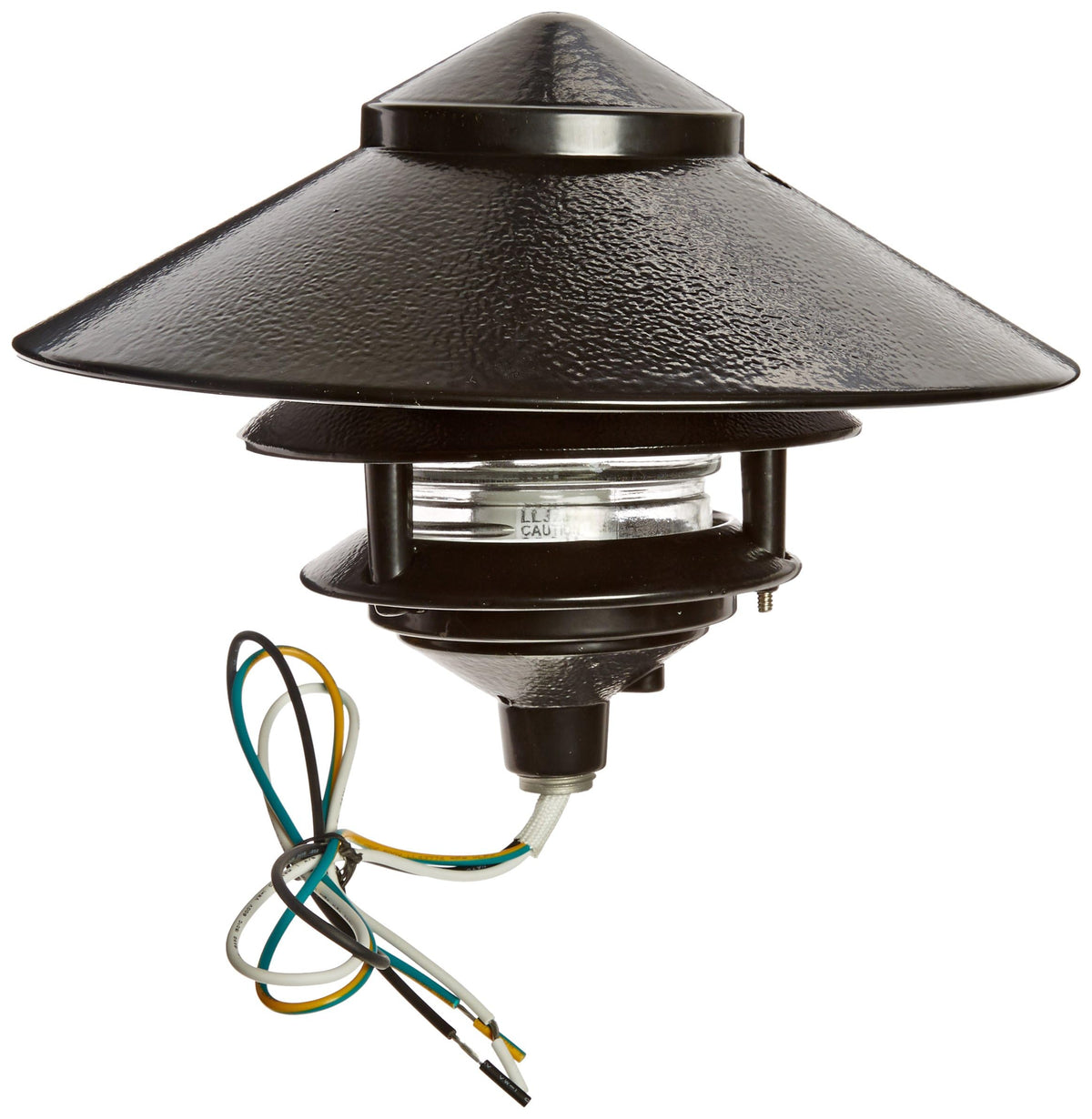 Rab Lighting 3 Tier Lawn Light, 75W, 1220 Lumens, 10&quot; Top, Black, Multicolor